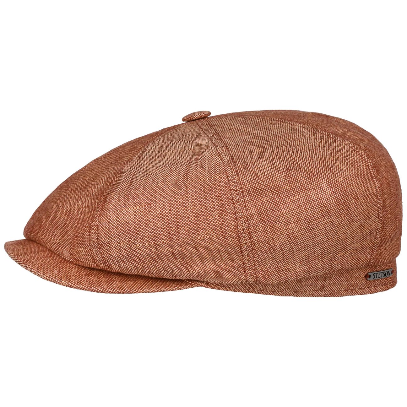Stetson Women's Rust Hatteras Classic Linen Flat Cap By