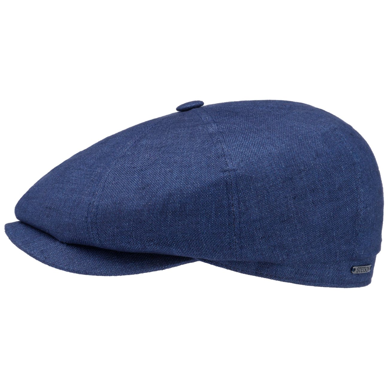 Stetson Women's Blue-Mottled Hatteras Classic Linen Flat Cap By