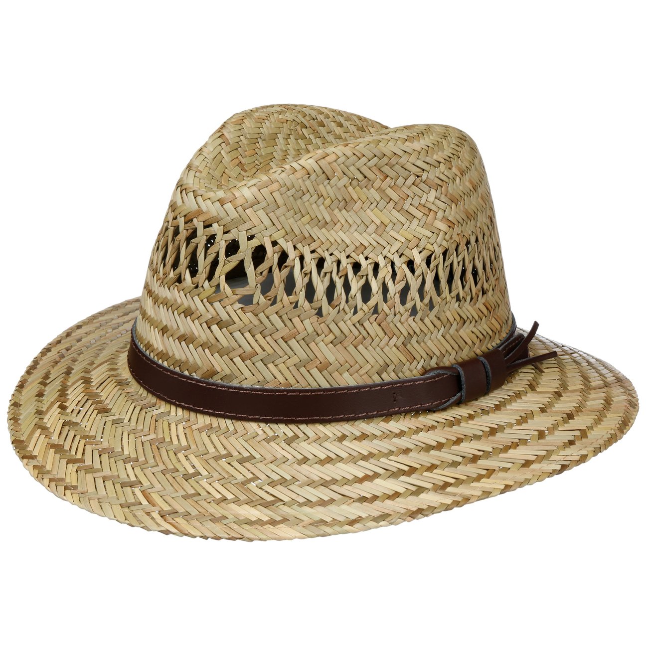 Lipodo Women's Nature Traveller Leather Band Straw Hat By