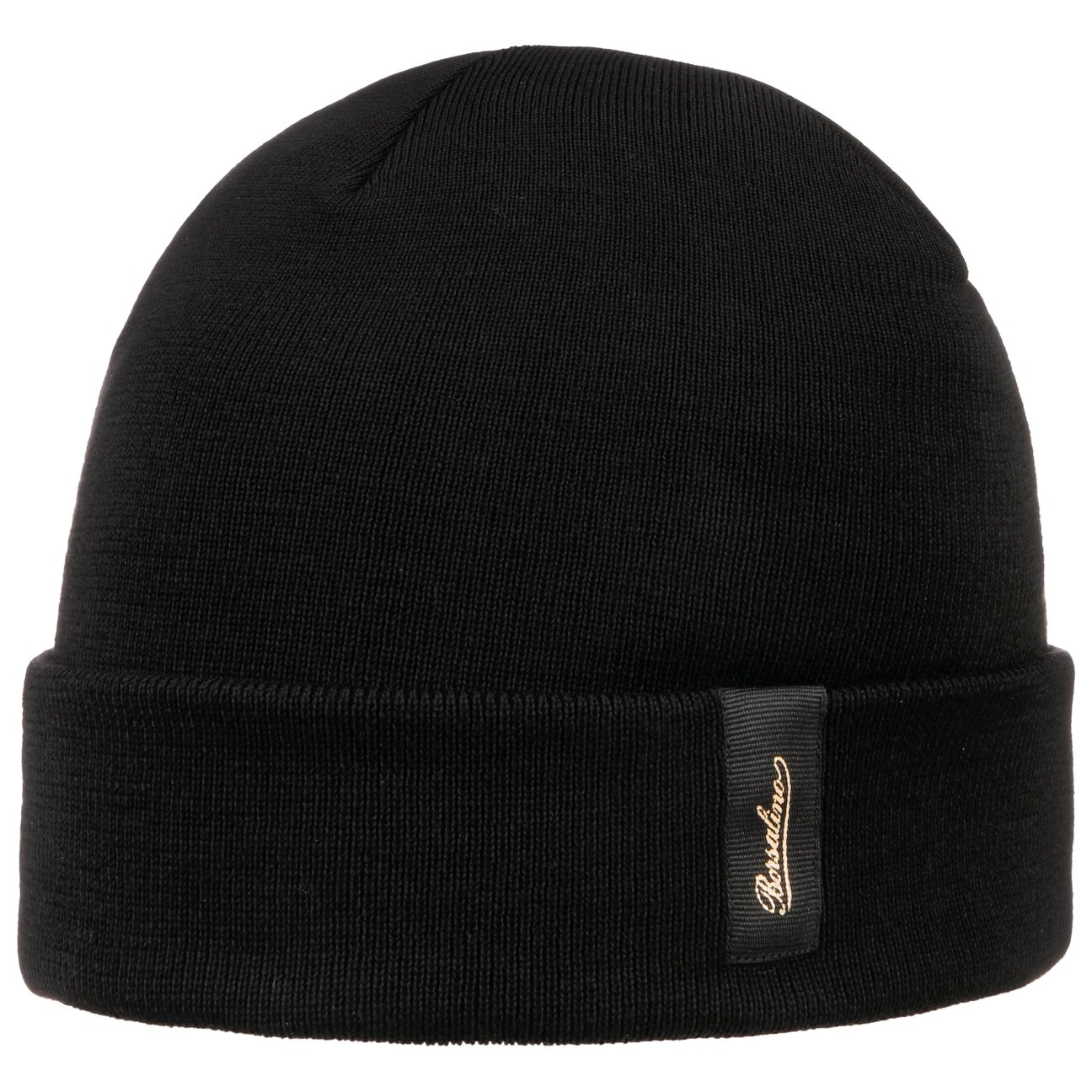 Borsalino Women's Black Street Beanie Hat By
