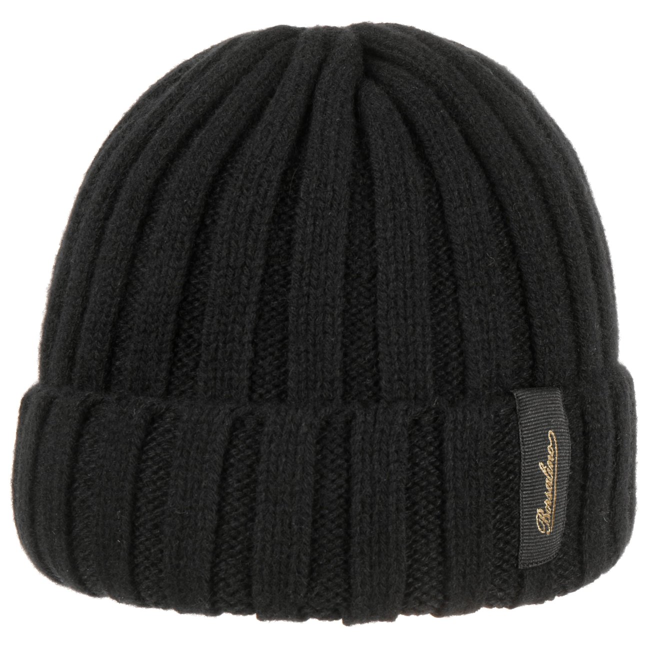 Borsalino Women's Black Cashmere Beanie Hat By