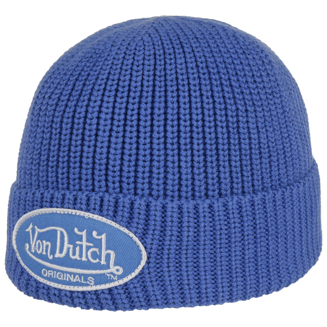Fisherman Patch Logo Beanie Hat by Von Dutch - £26.95