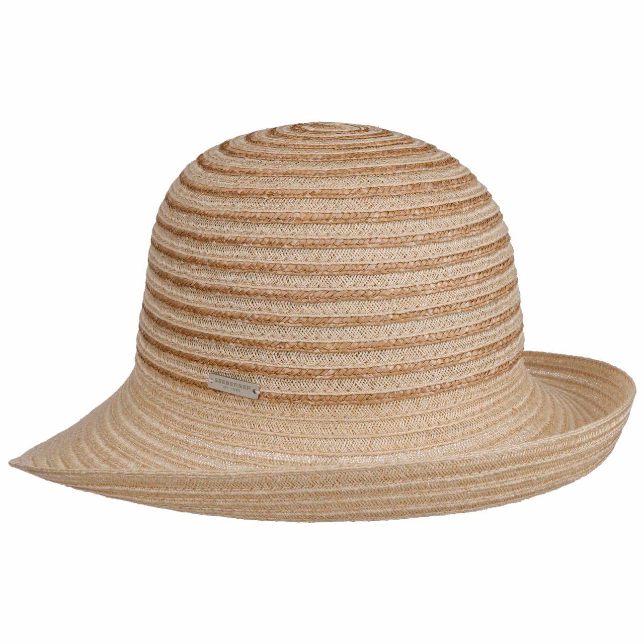 Seeberger Women's Nature Levia Braided Hat With Upward Brim By