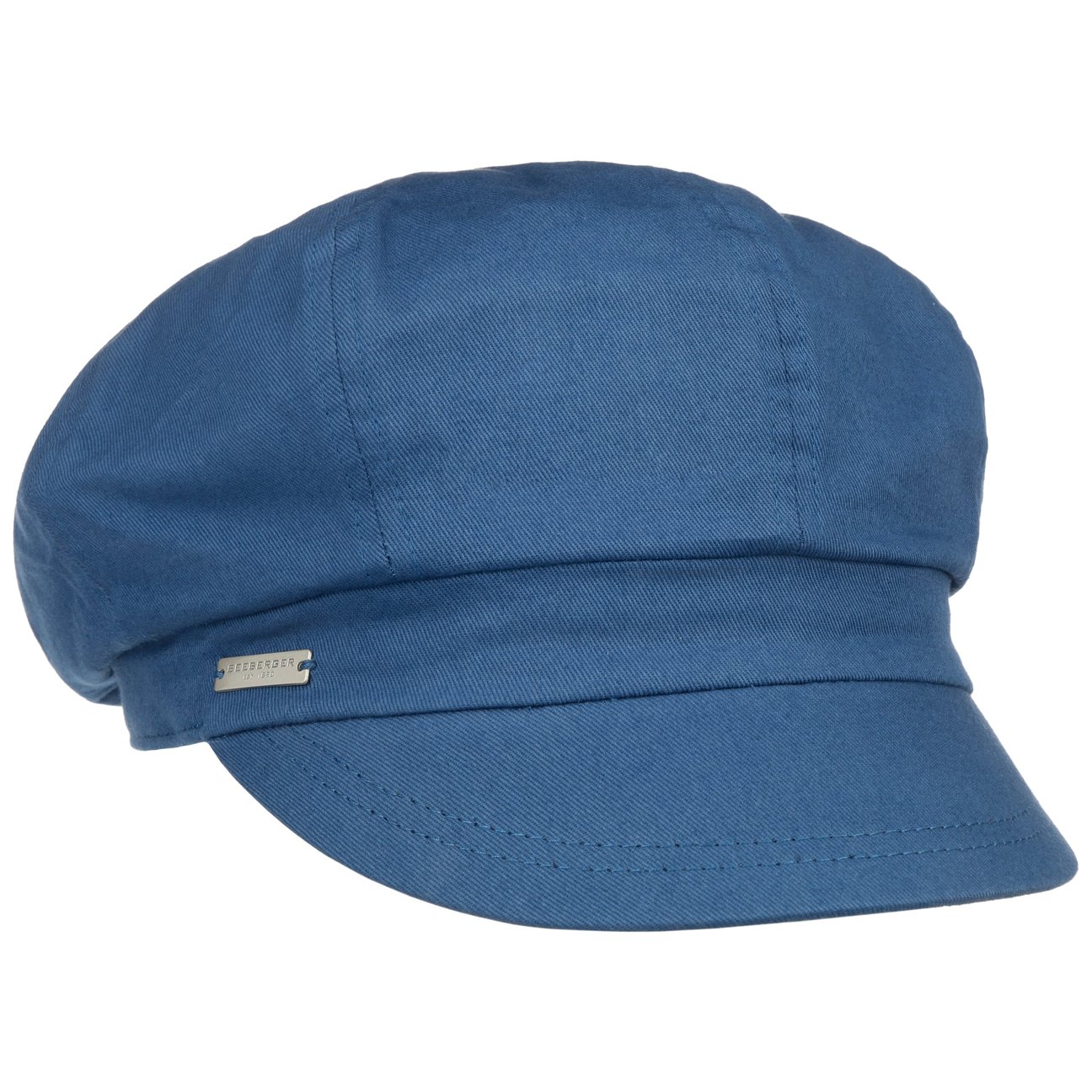 Seeberger Unisex Kids Blue Azalee Newsboy Cap By