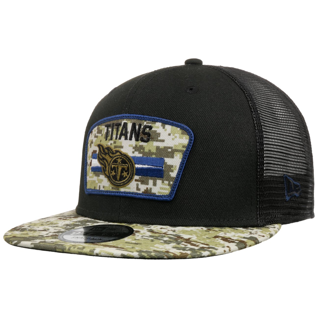 New Era Men's Black 9Fifty Salute To Service Titans Cap By