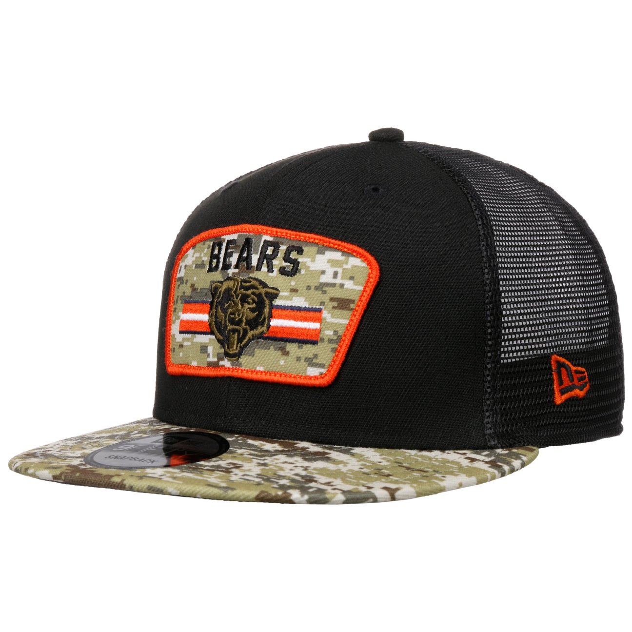 New Era Men's Black 9Fifty Chicago Bears Cap By