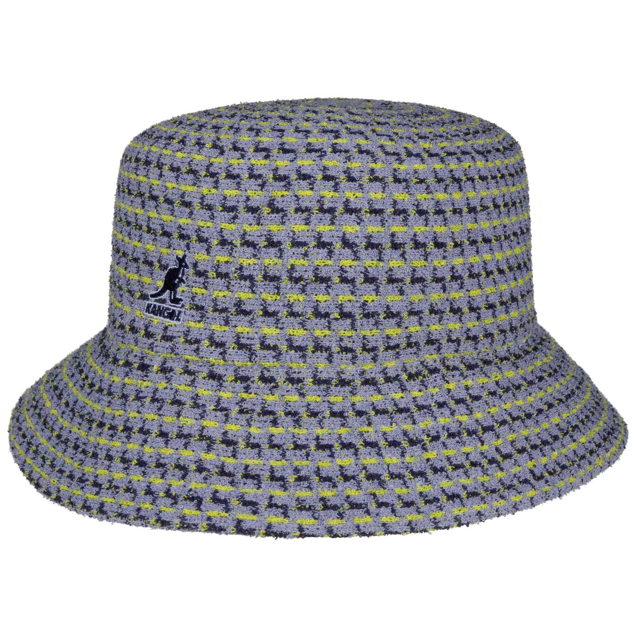 Kangol Women's Light Blue Maze Jacquard Bucket Cloth Hat By