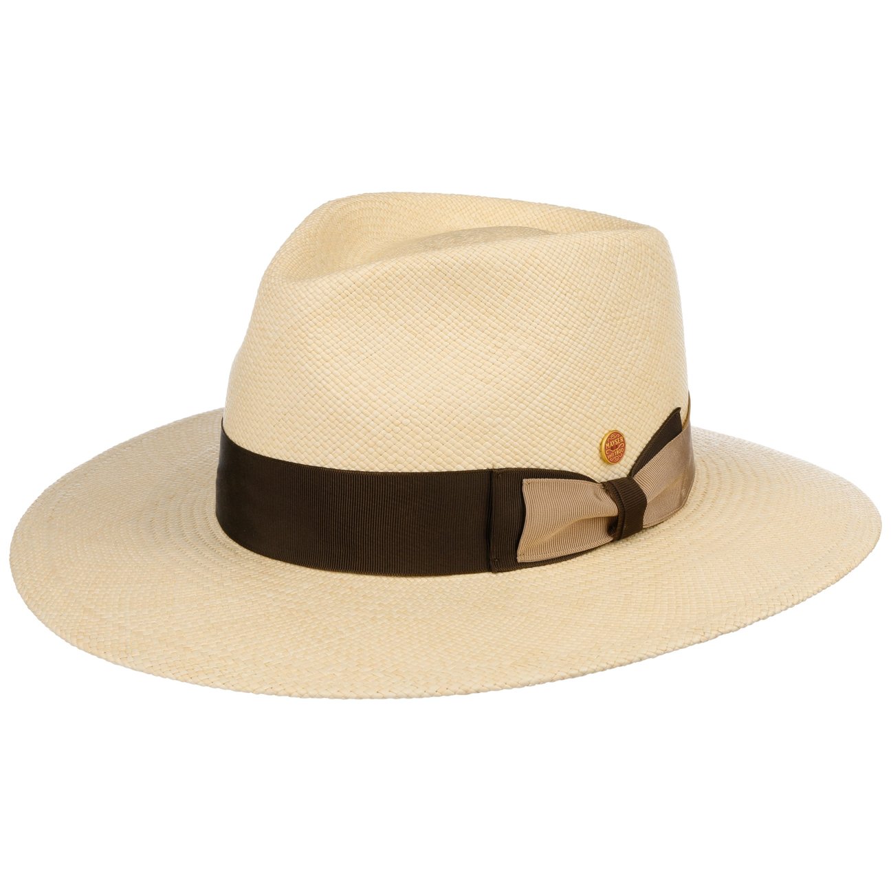Mayser Women's Nature-Brown Nizza Classic Panama Hat By
