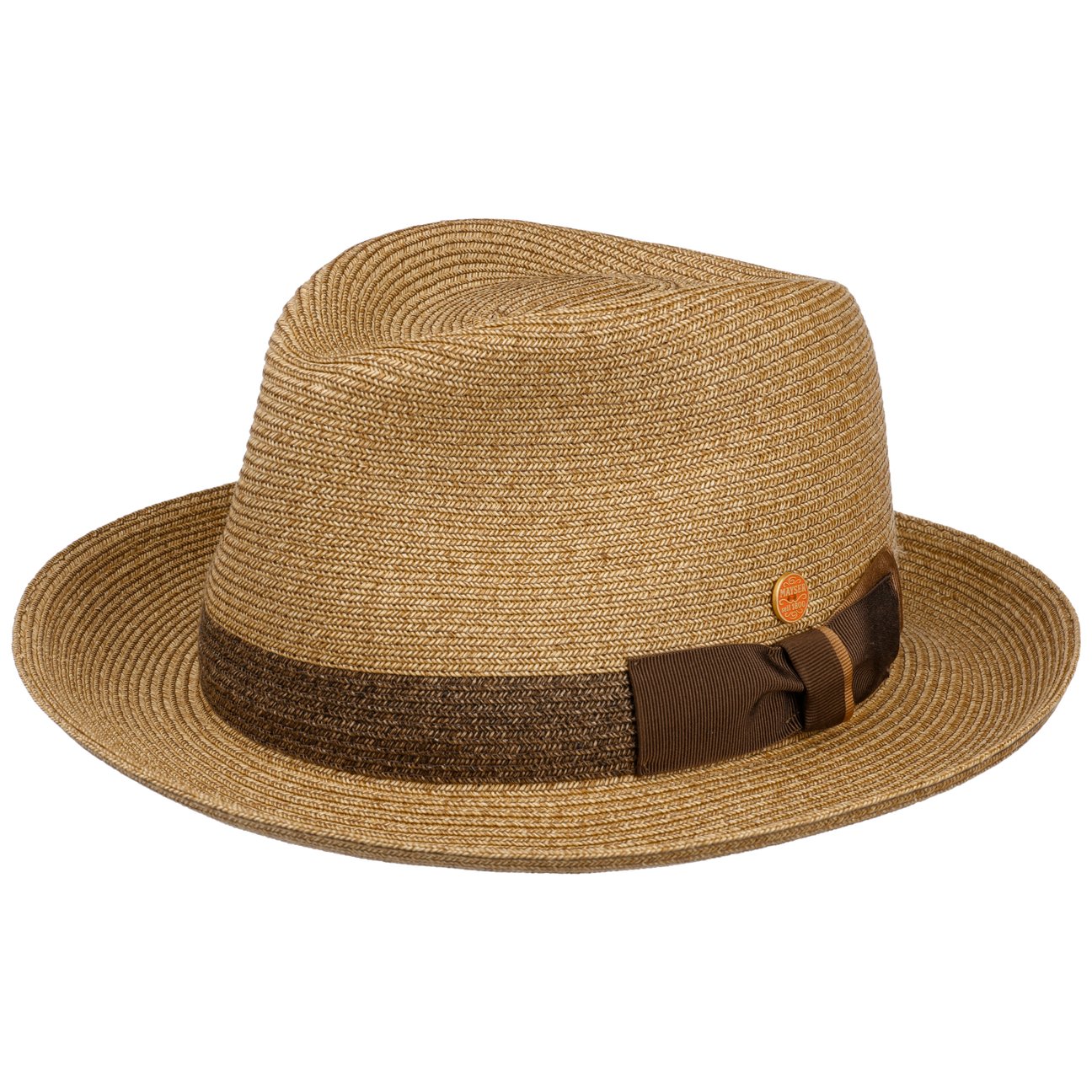 Mayser Nature-Brown Samuel Livorno Fedora Straw Hat By