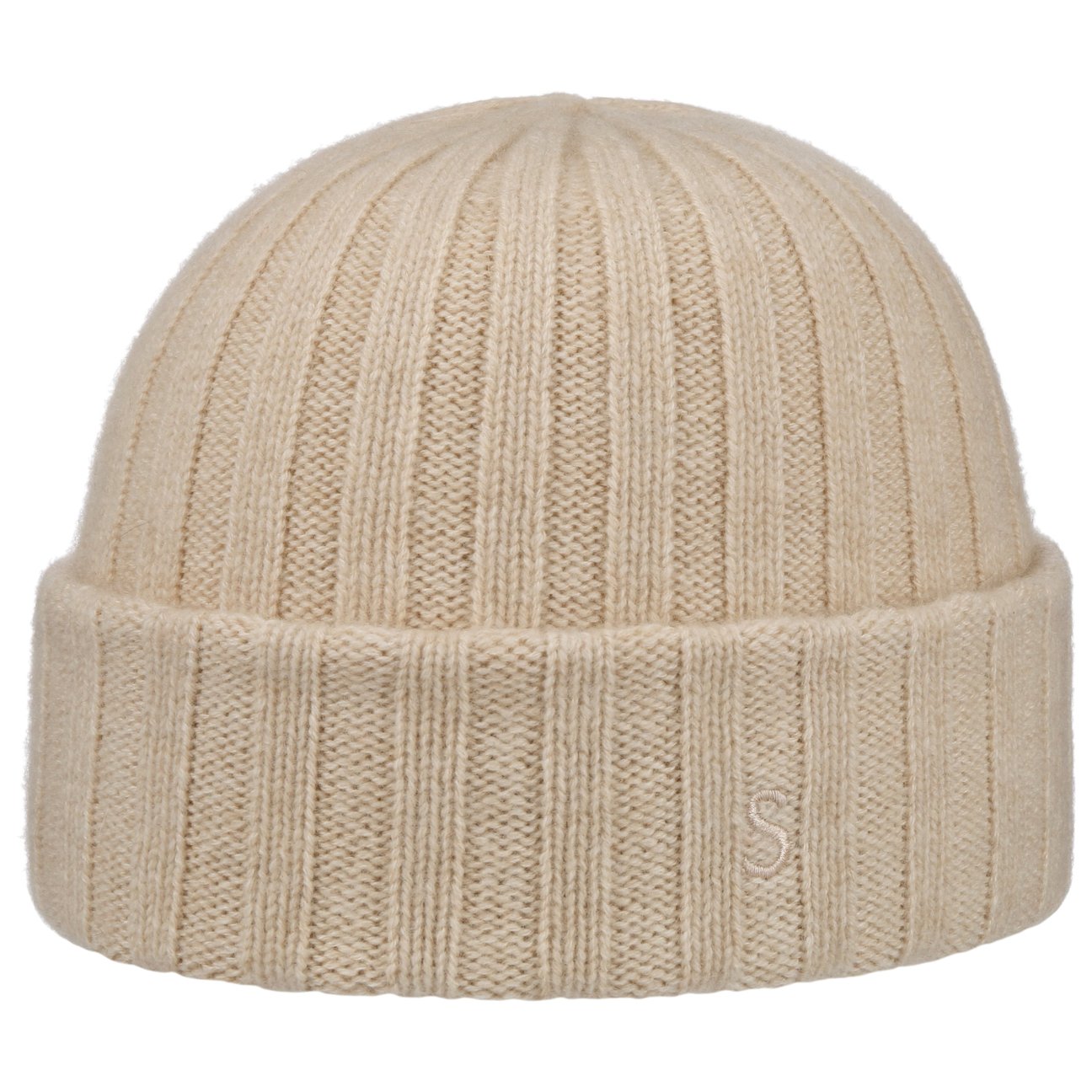 Stetson Women's Oatmeal Undyed Sustainable Cashmere Beanie Hat By