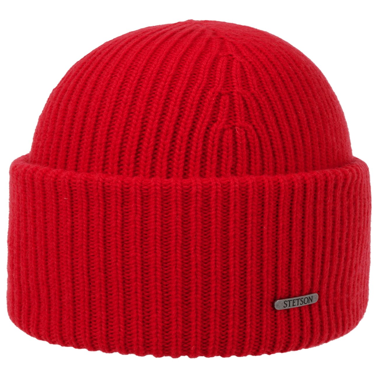 Stetson Women's Red Classic Uni Wool Beanie Hat By