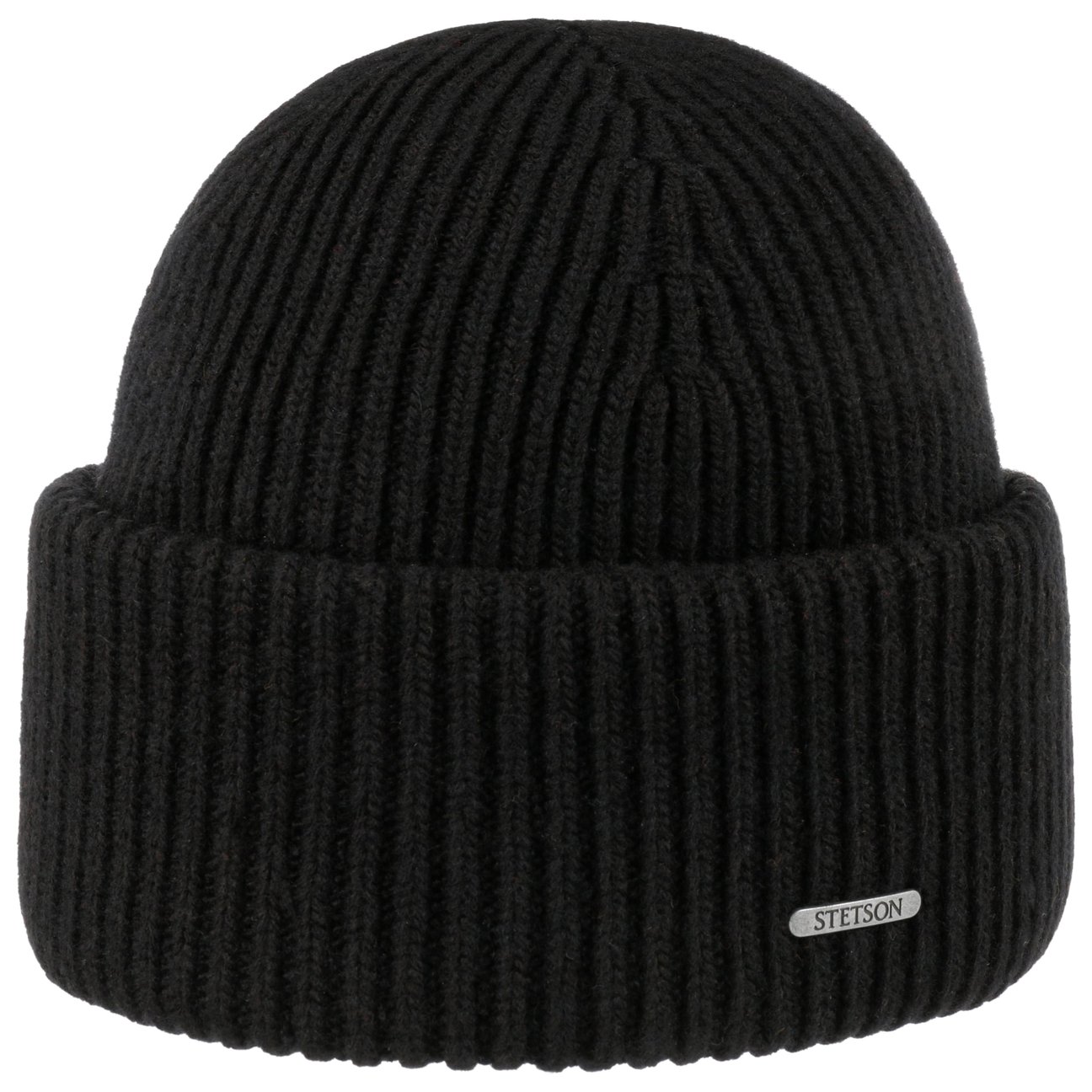 Stetson Women's Black Classic Uni Wool Beanie Hat By