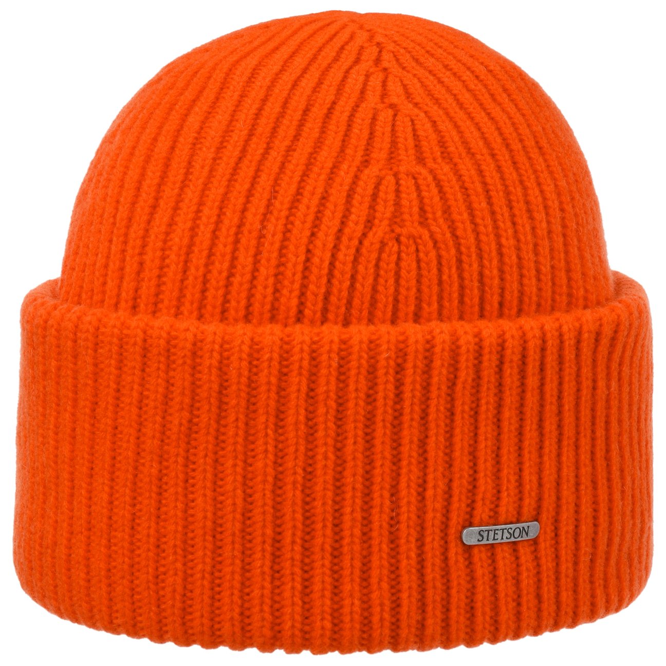 Stetson Women's Orange Classic Uni Wool Beanie Hat By