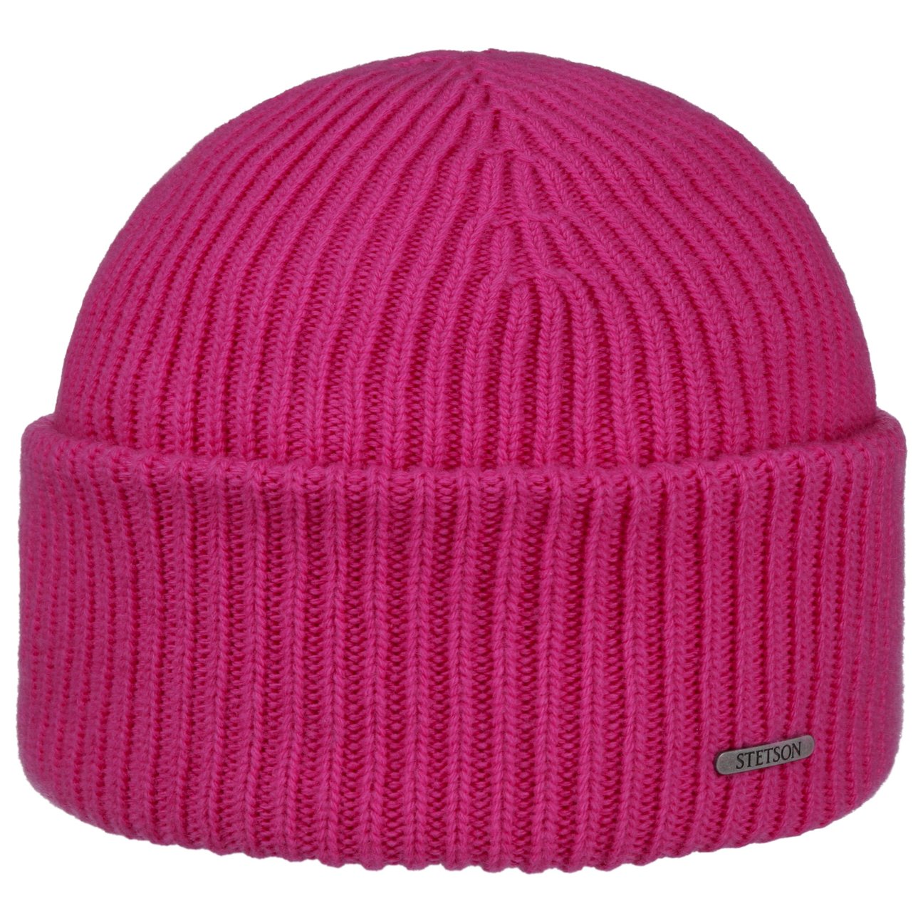 Stetson Women's Pink Classic Uni Wool Beanie Hat By
