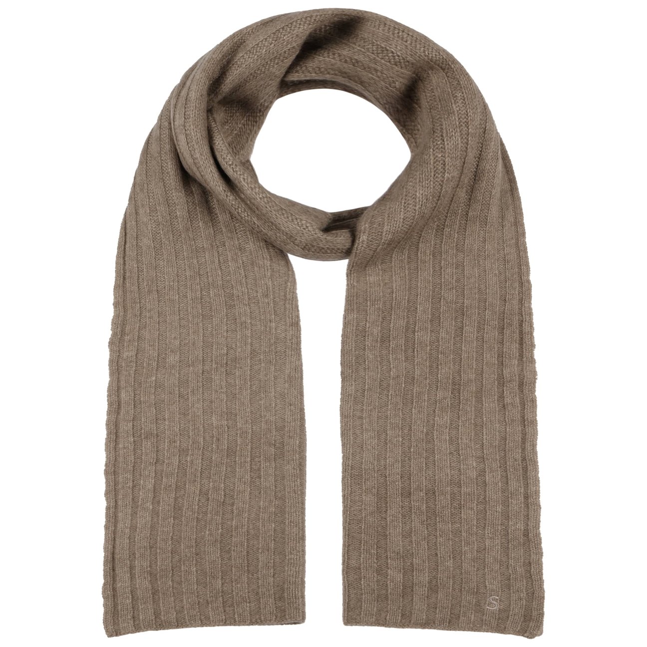 Stetson Women's Dark Beige Yescott Sustainable Cashmere Scarf By