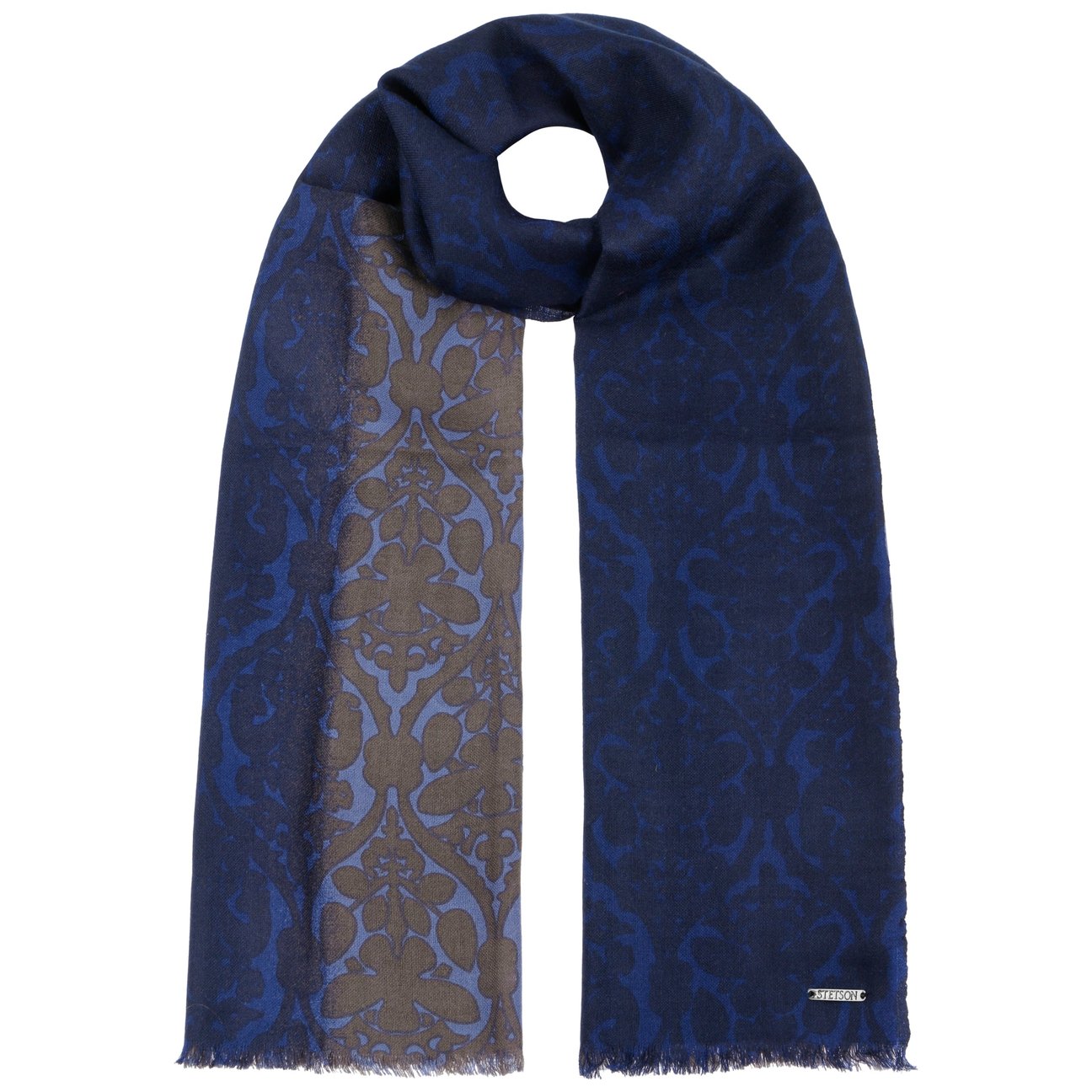 Stetson Women's Blue Treavo Wool Scarf By