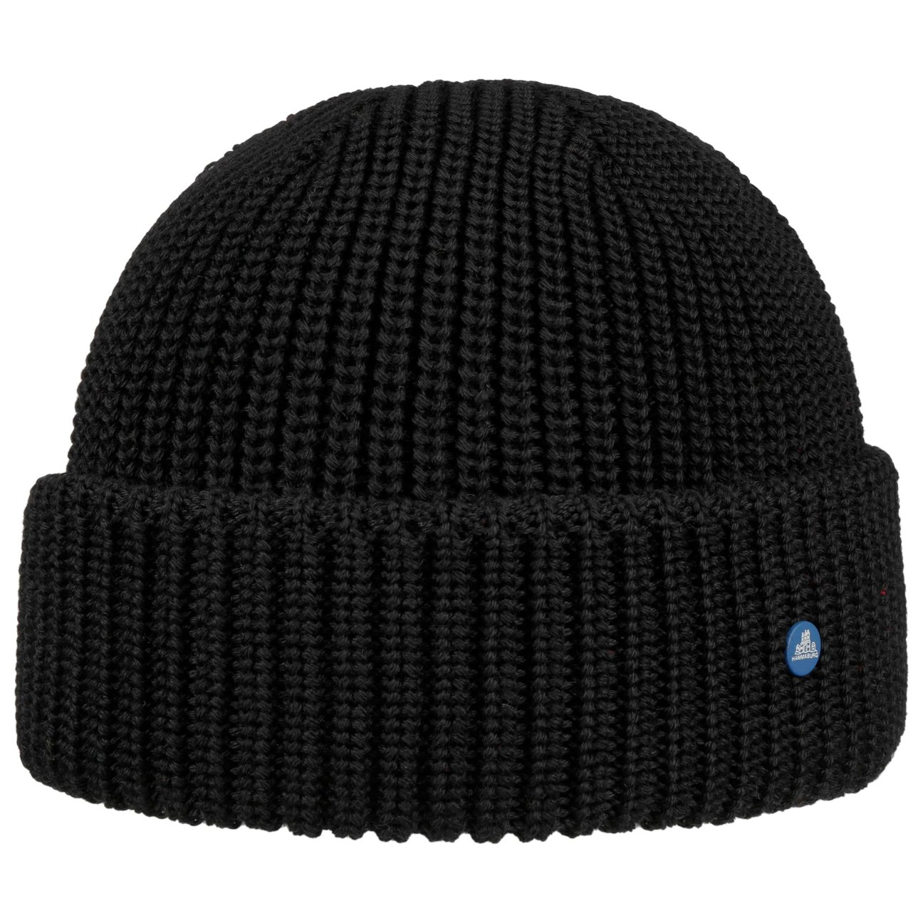 Hammaburg Women's Black Beanie Hat With Cuff By