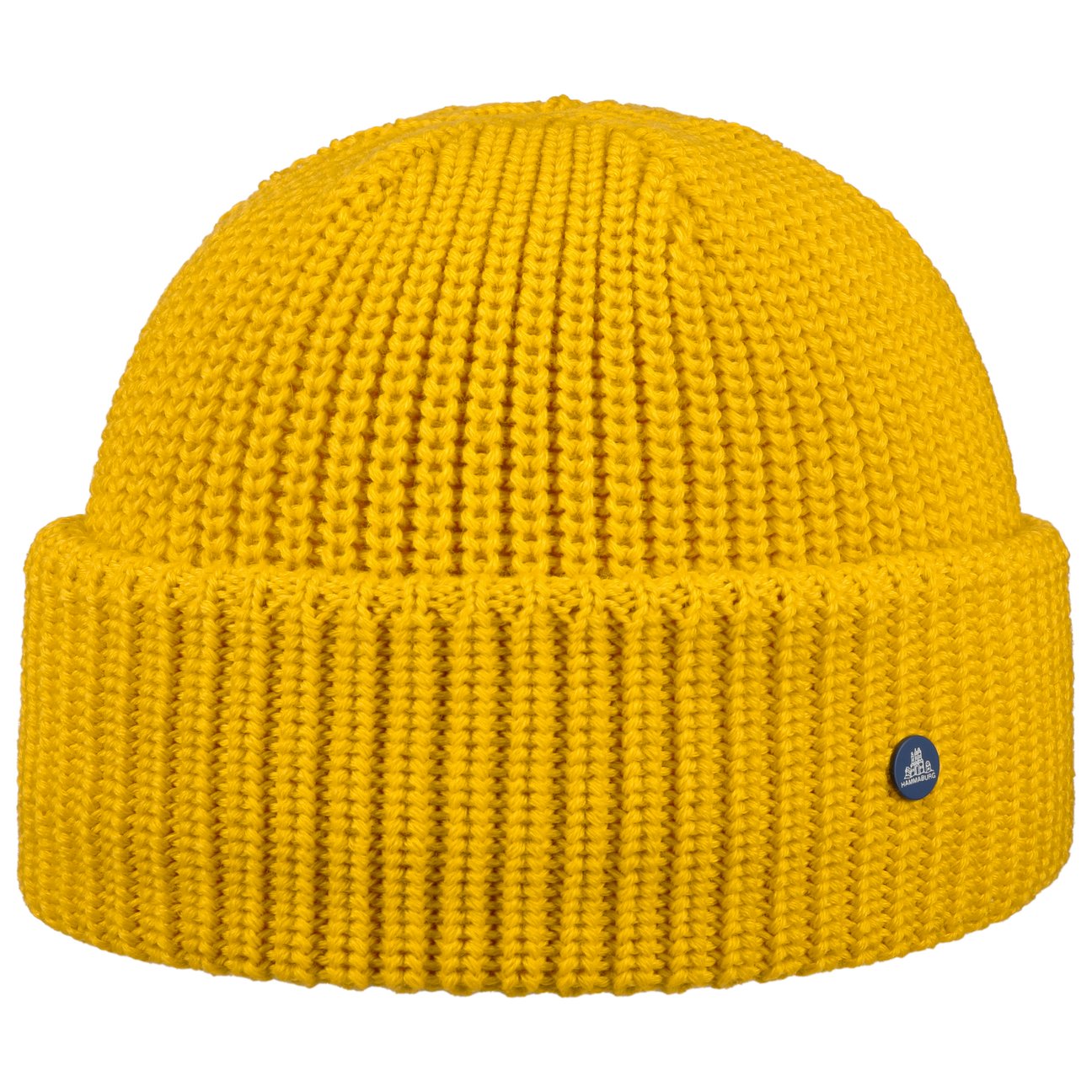 Hammaburg Women's Yellow Beanie Hat With Cuff By