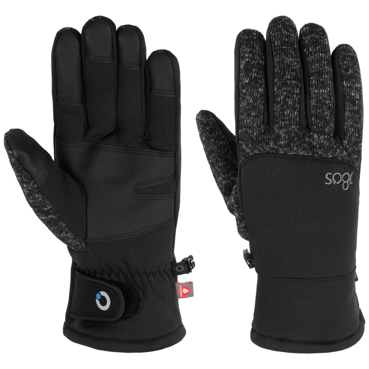 180S Grey Aztec Alltouch Gloves By
