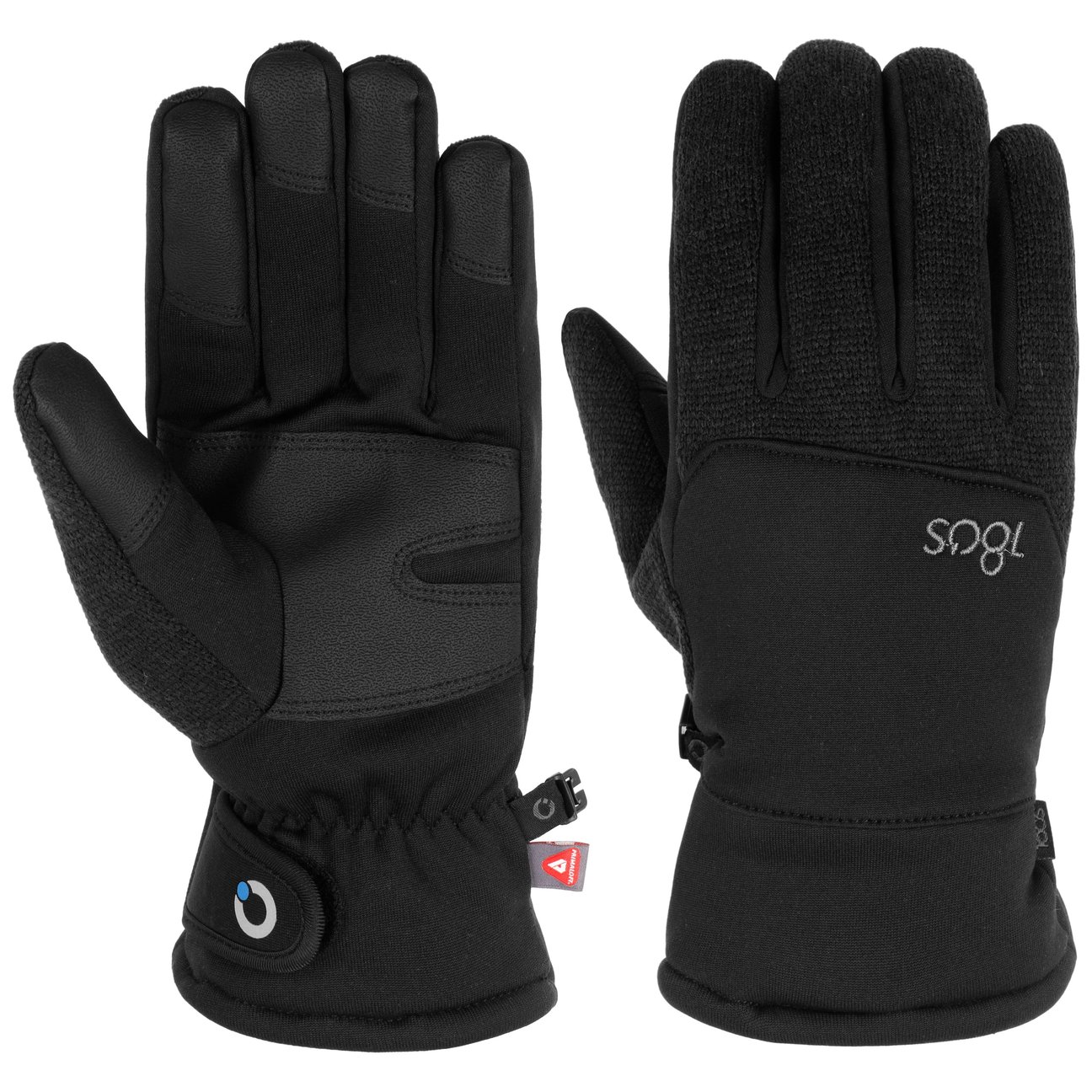 180S Black Aztec Alltouch Gloves By