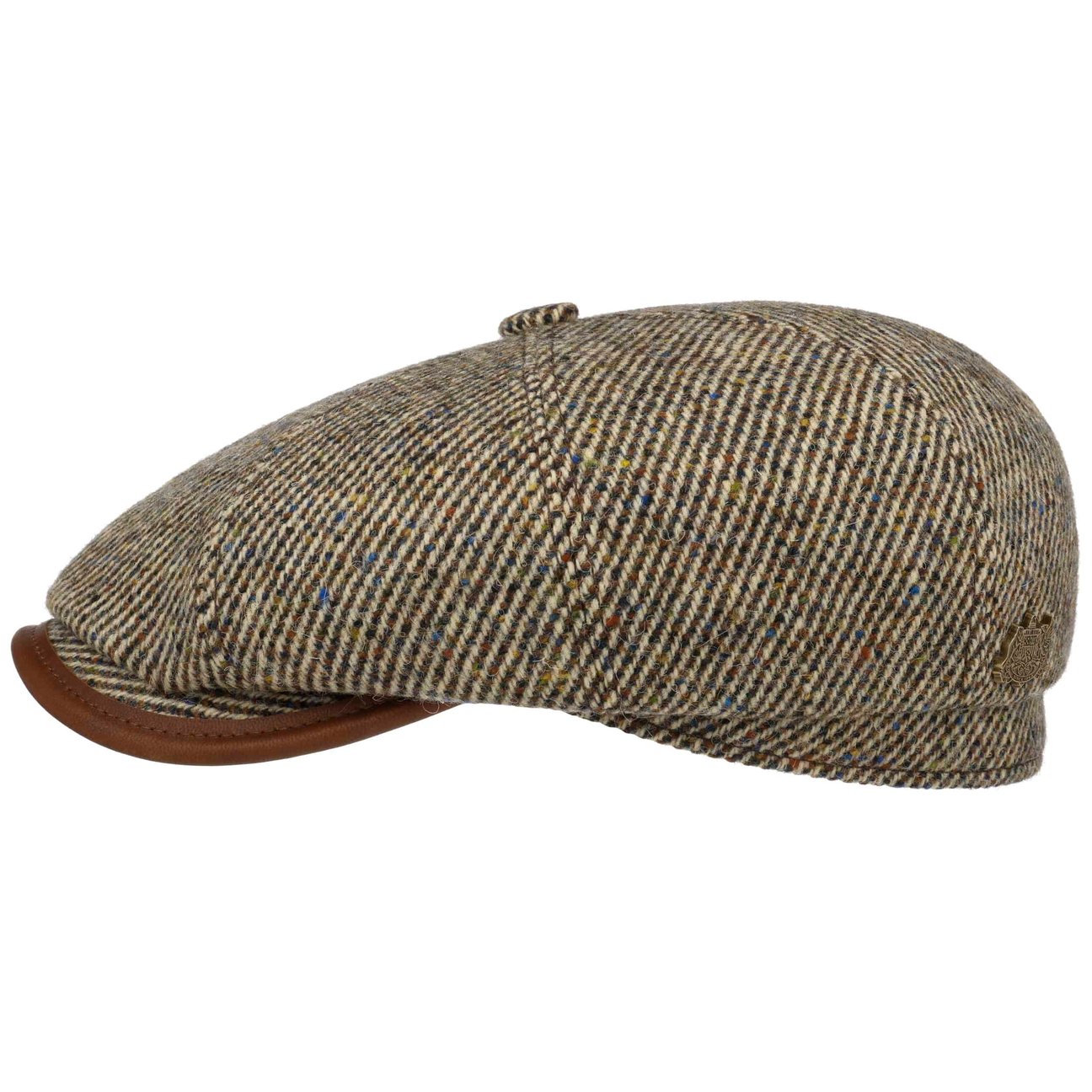 Stetson Men's Beige-Brown Hatteras Lifton Flat Cap By