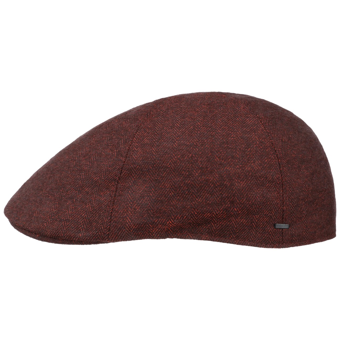 Bailey 1922 Men's Bordeaux Waddell Flat Cap By