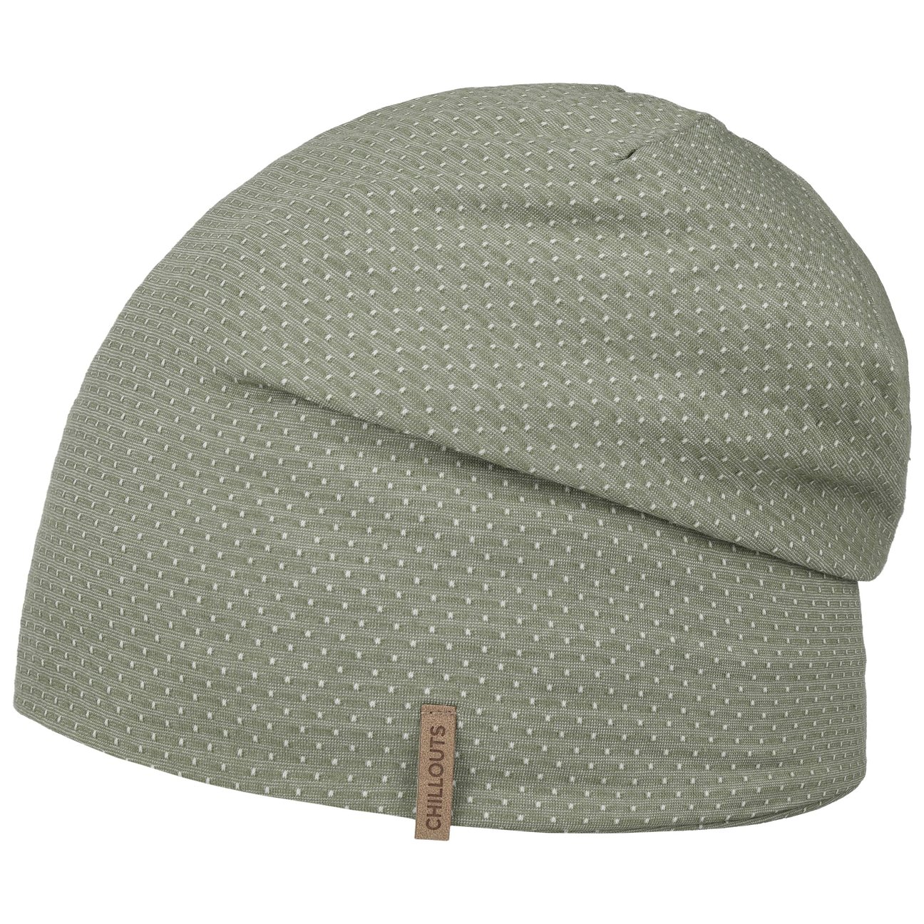 Chillouts Men's Light Olive Geneva Cotton Beanie Hat By