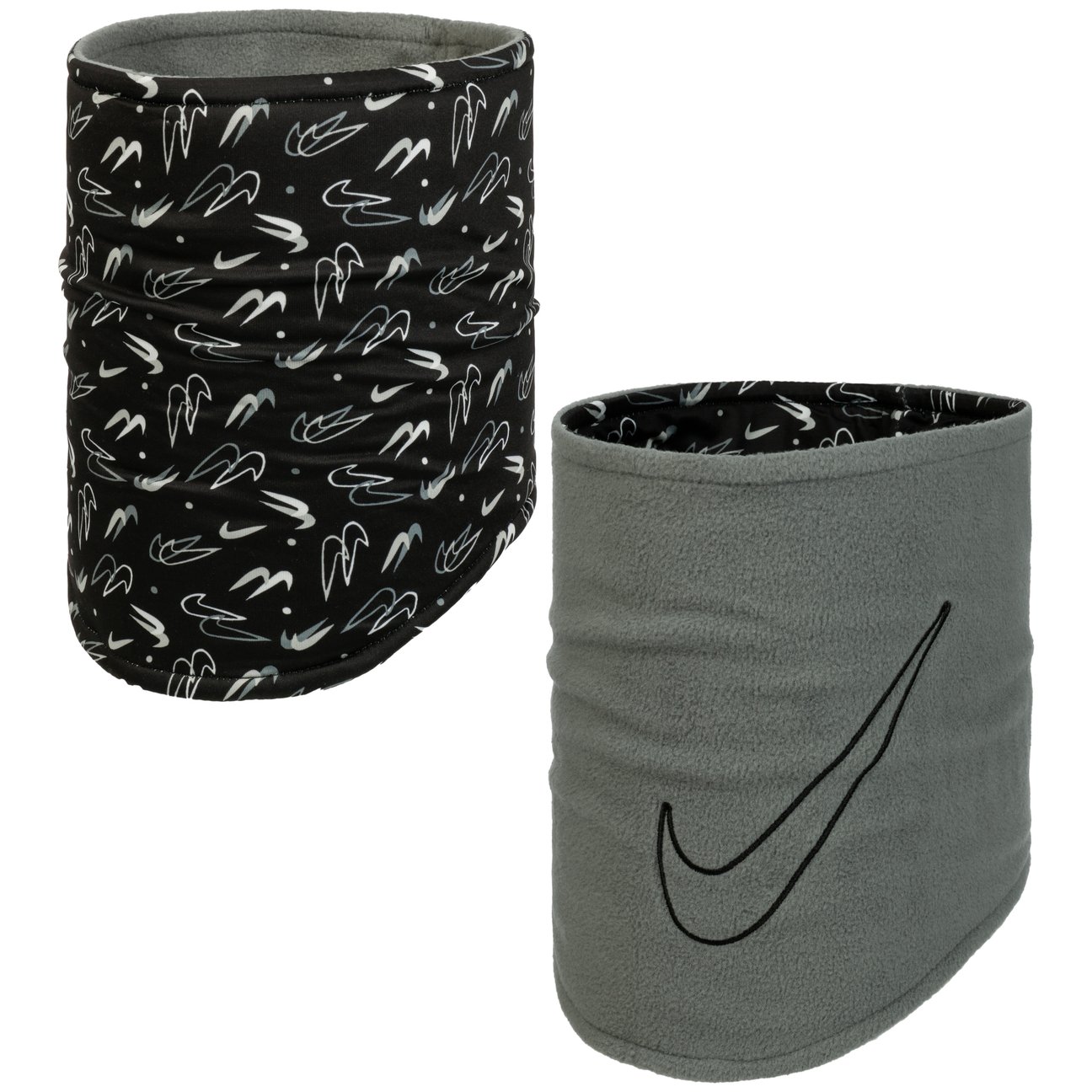 Nike Girls Light Grey Kids Reversible Neck Gaiter 2.0 By