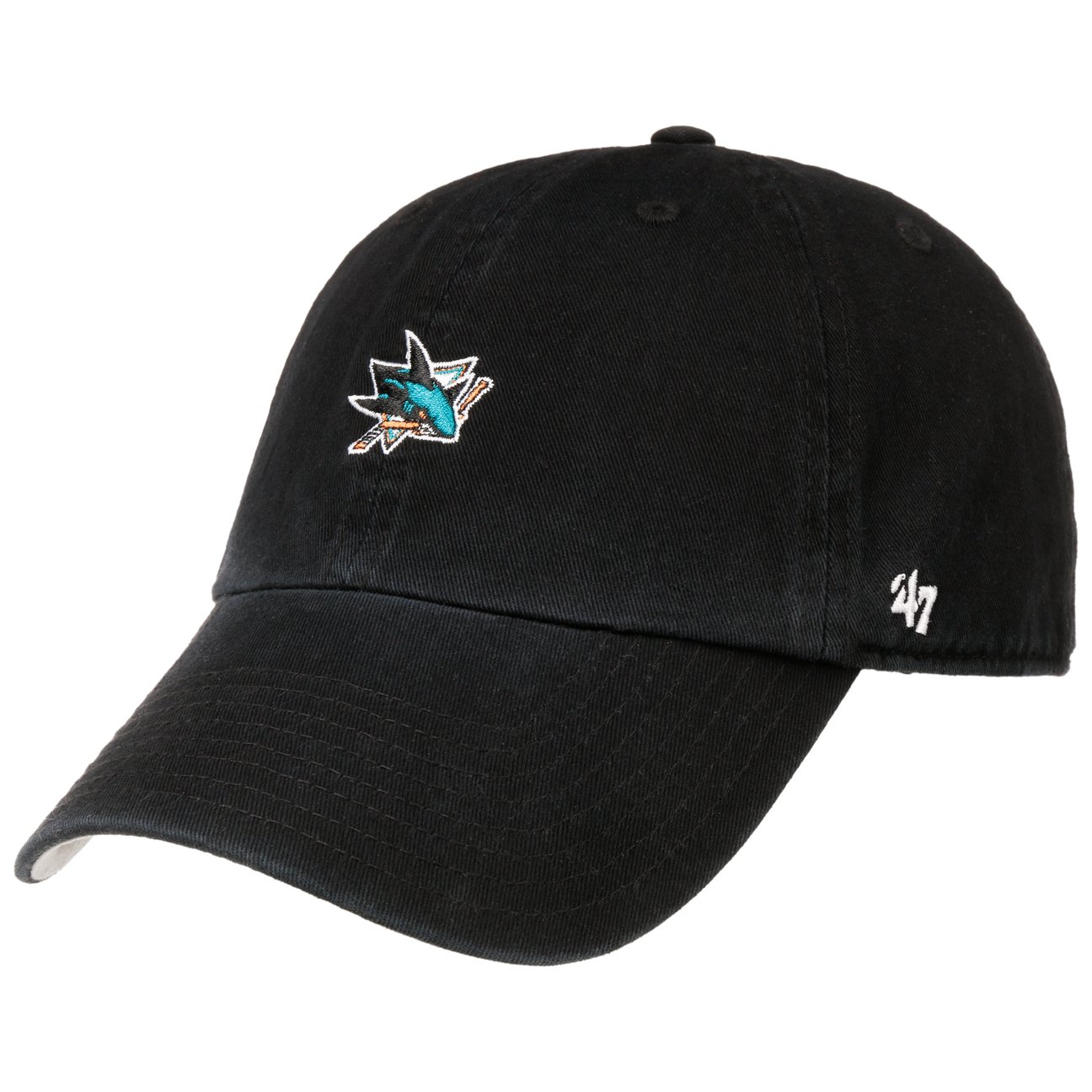 47 Brand Men's Nhl San Jose Sharks Base Runner Cap By Black