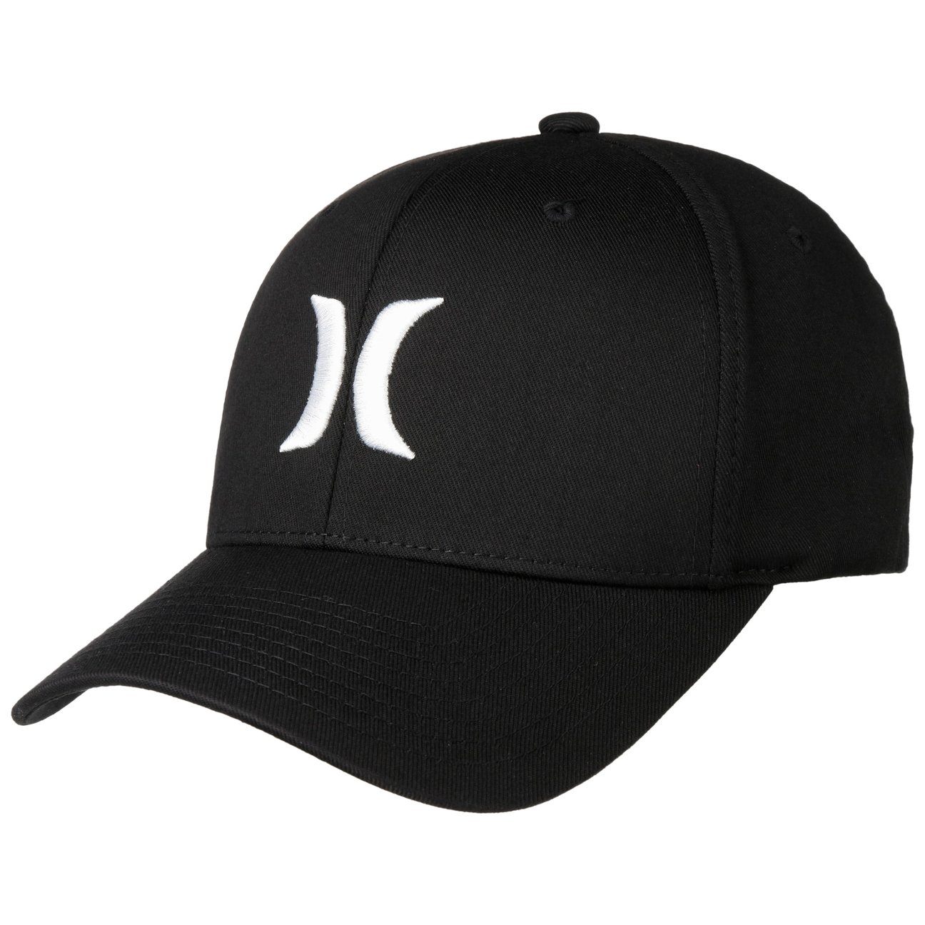 Hurley Black-White Oao Stretchfitted Cap By