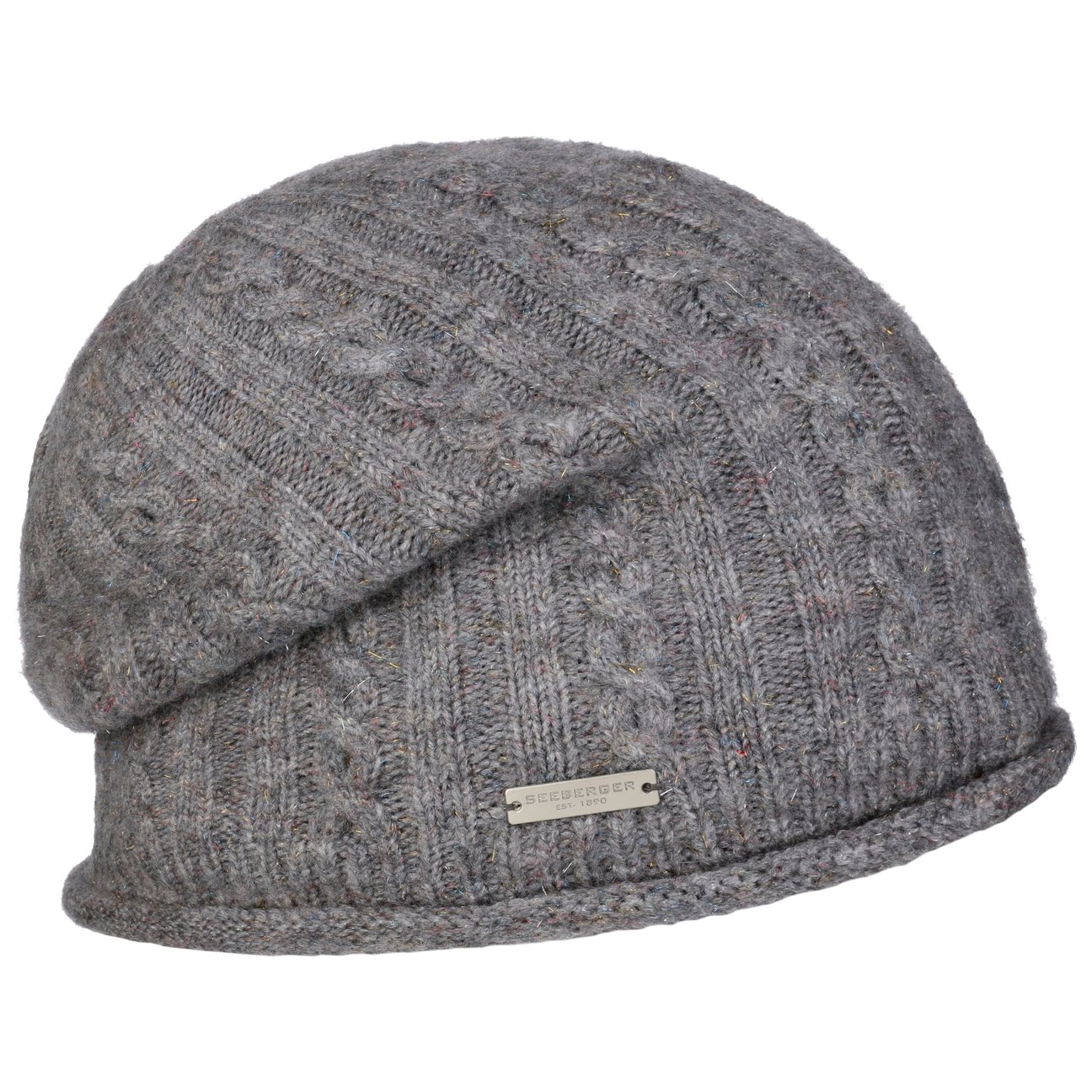 Seeberger Women's Grey Mevoja Beanie Hat By