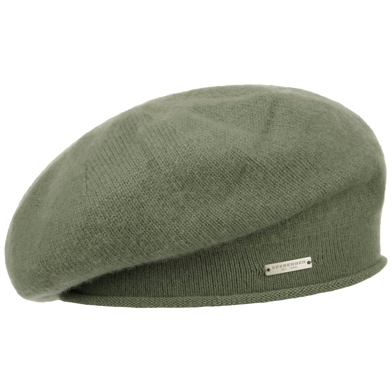Seeberger Women's Light Olive Lasuna Cashmere Beret By
