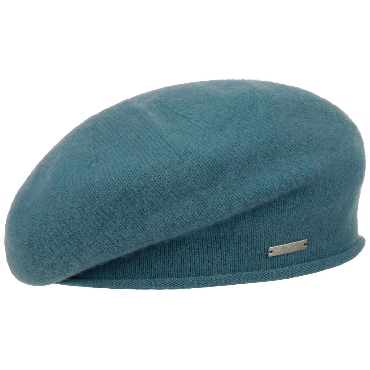 Seeberger Women's Petrol Blue Lasuna Cashmere Beret By
