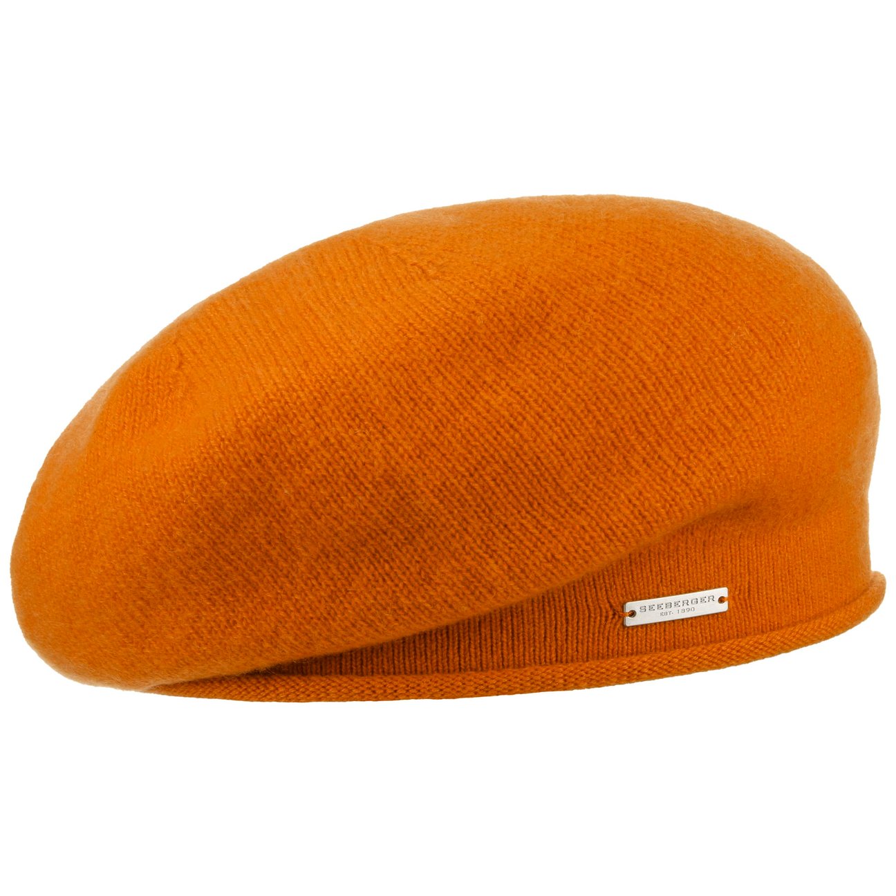 Seeberger Women's Orange Lasuna Cashmere Beret By
