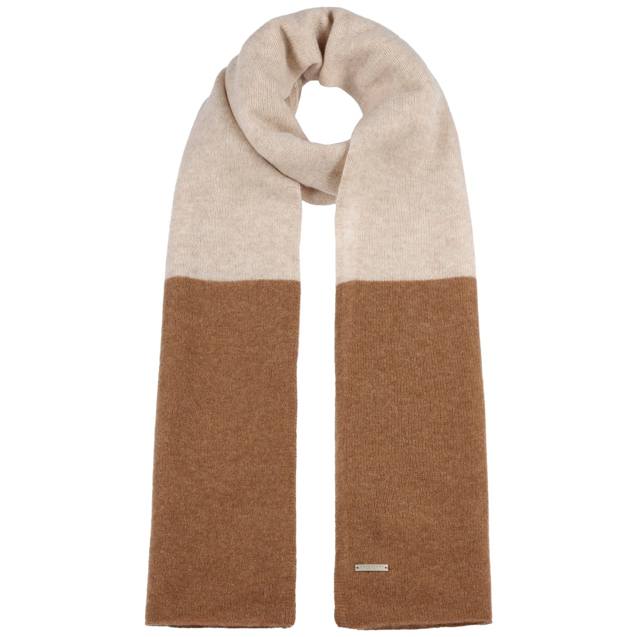Seeberger Women's Camel Twotone Block Cashmere Scarf By