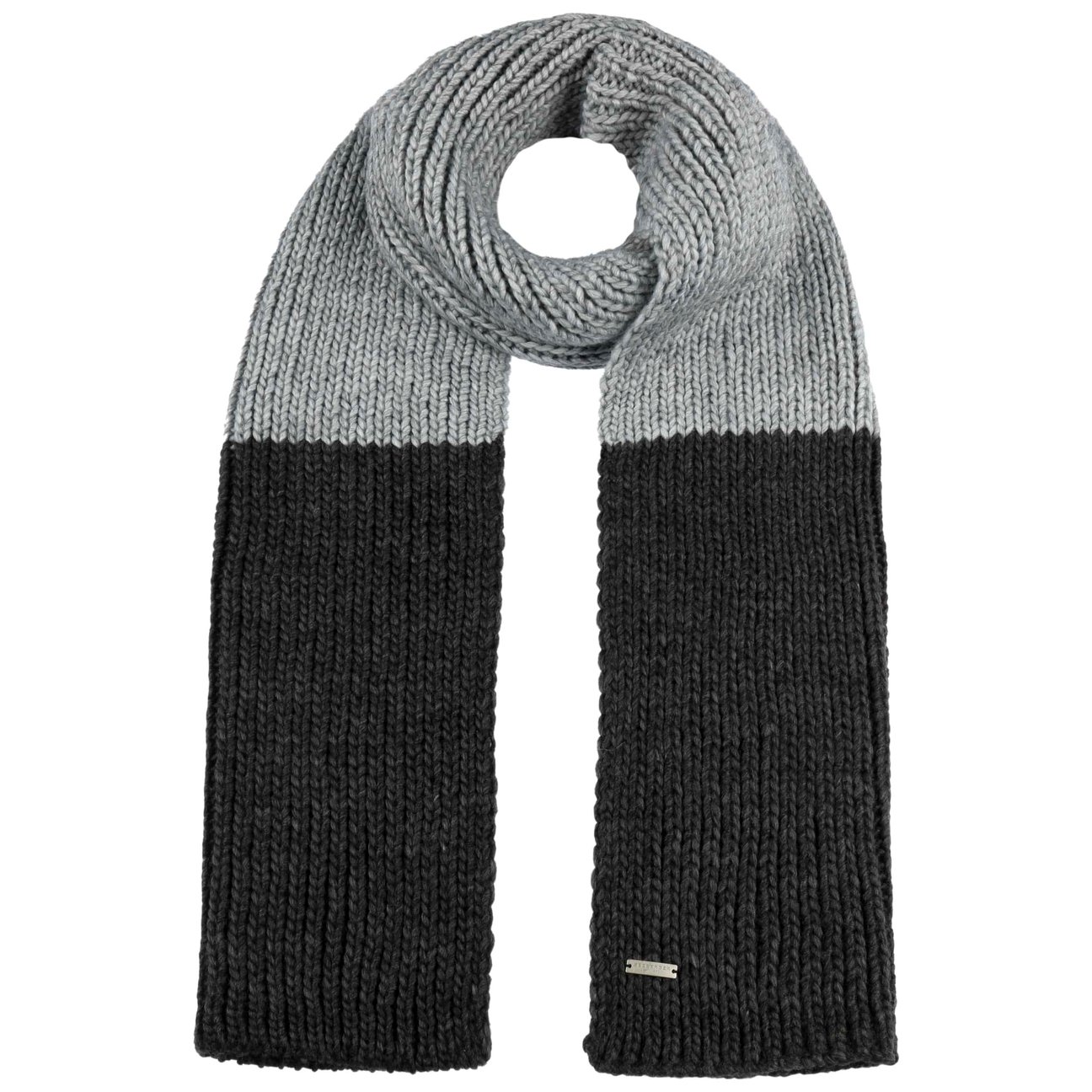 Seeberger Women's Anthracite Cavena Twotone Knit Scarf By