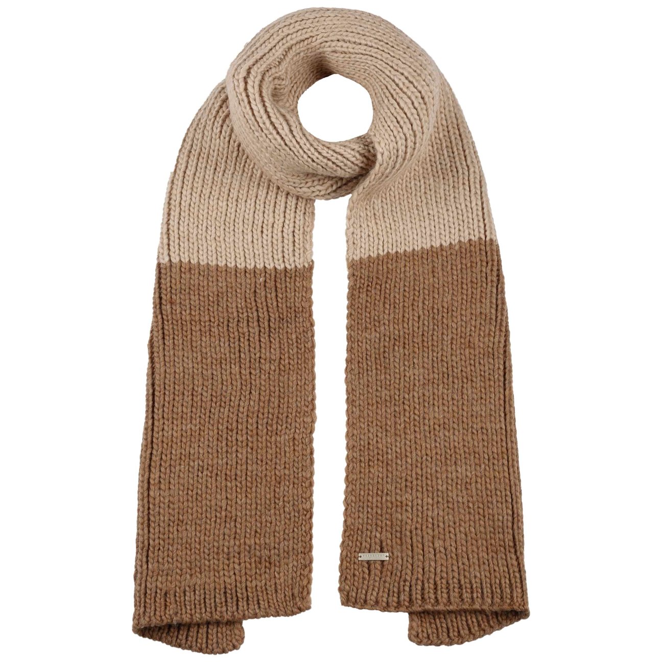 Seeberger Women's Light Brown Cavena Twotone Knit Scarf By