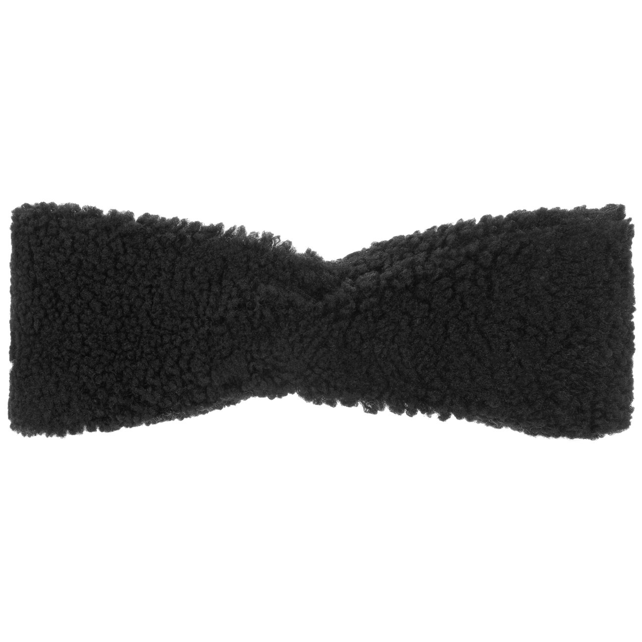 Seeberger Women's Black Teddy Fur Headband By