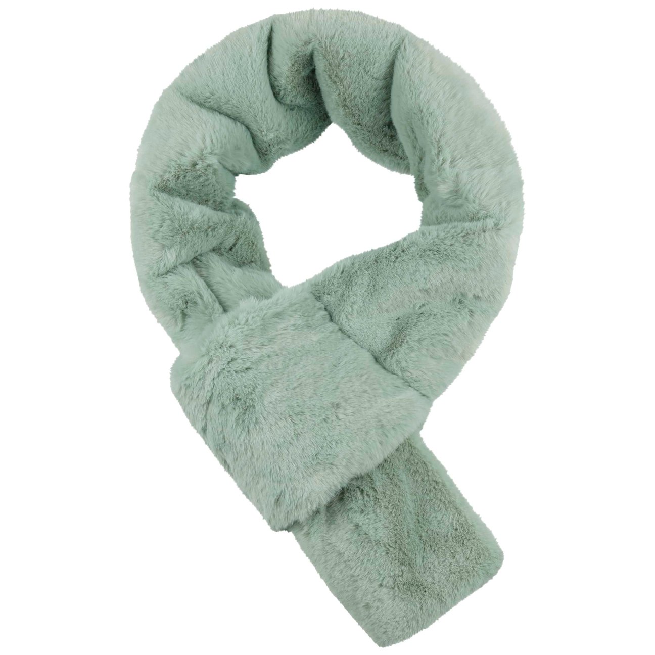 Seeberger Women's Mint Green Fake Fur Scarf By
