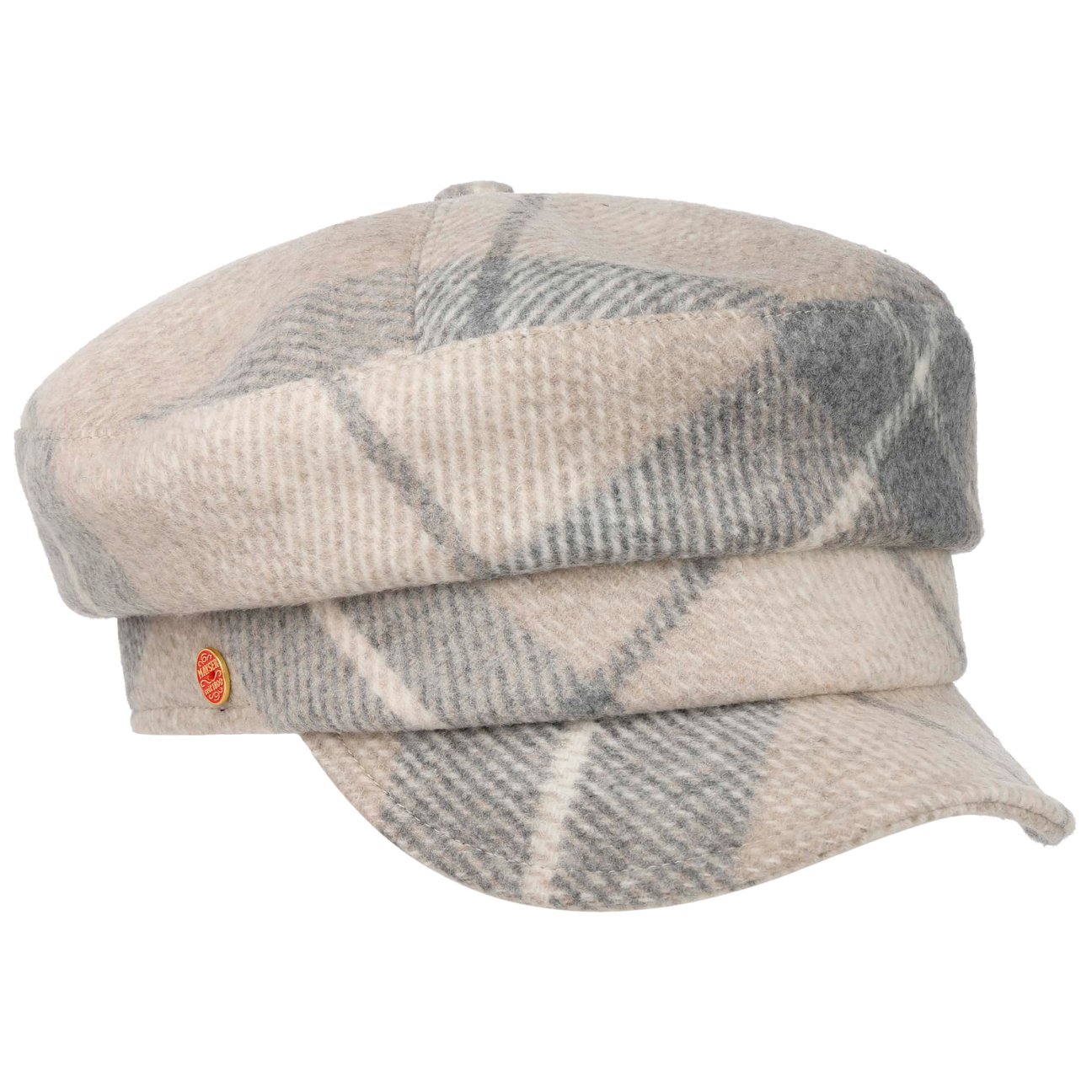 Mayser Women's Oatmeal Debby Check Fisherman´S Cap By