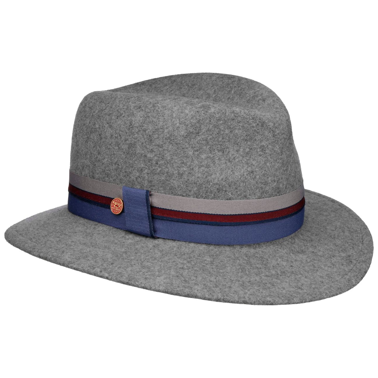 Mayser Women's Grey Nane Wool Felt Hat By