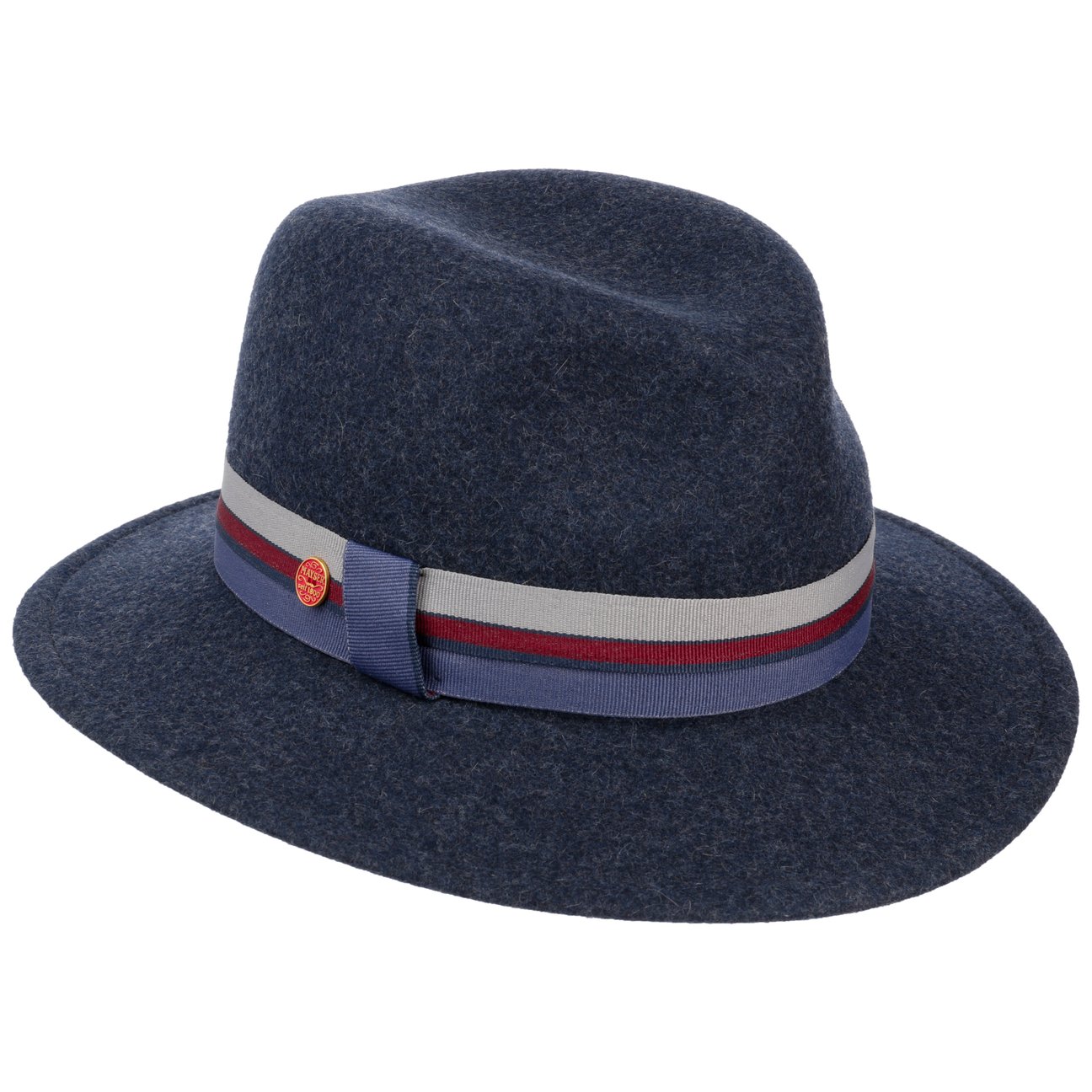 Mayser Women's Navy Nane Wool Felt Hat By