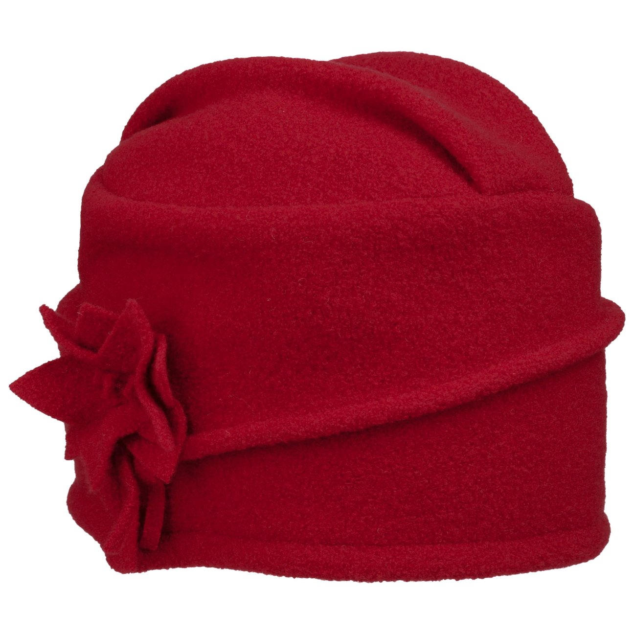 Mayser Women's Dark Red Chelsea Milled Wool Hat By