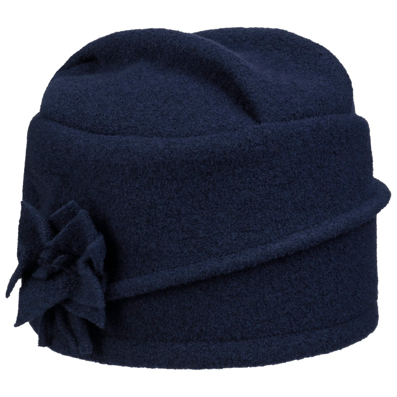 Mayser Women's Blue Chelsea Milled Wool Hat By