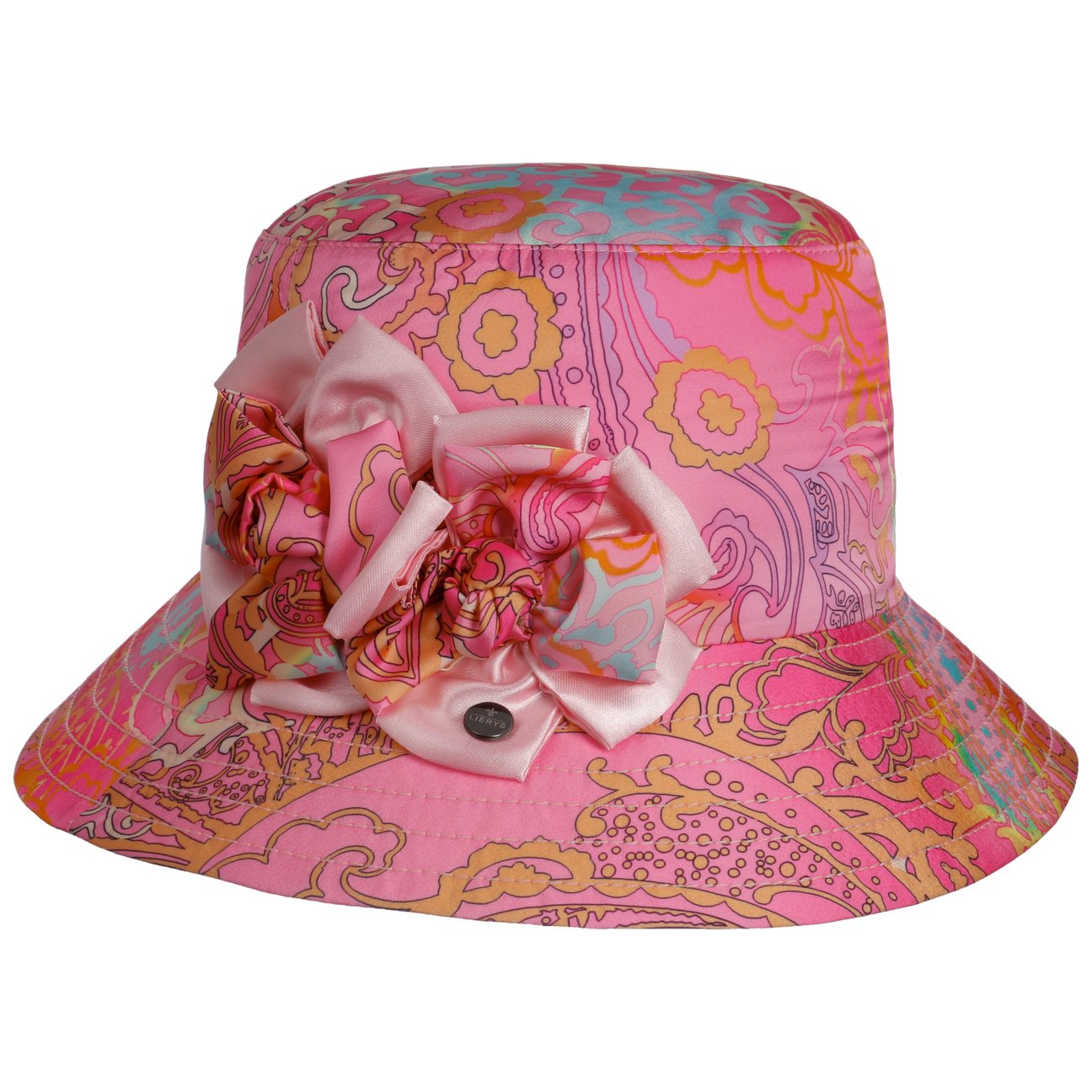 Lierys Women's Pink Multicolour Fantasy Bucket Cloth Hat By