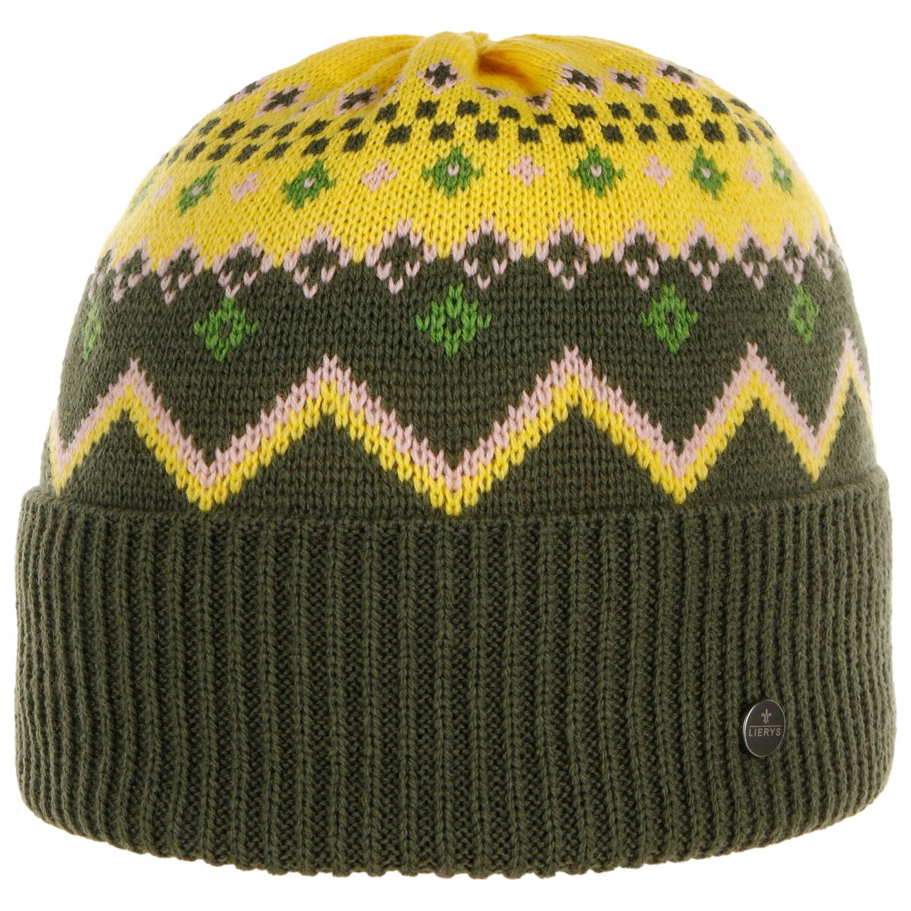 Lierys Women's Olive Hallabro Beanie Hat With Cuff By