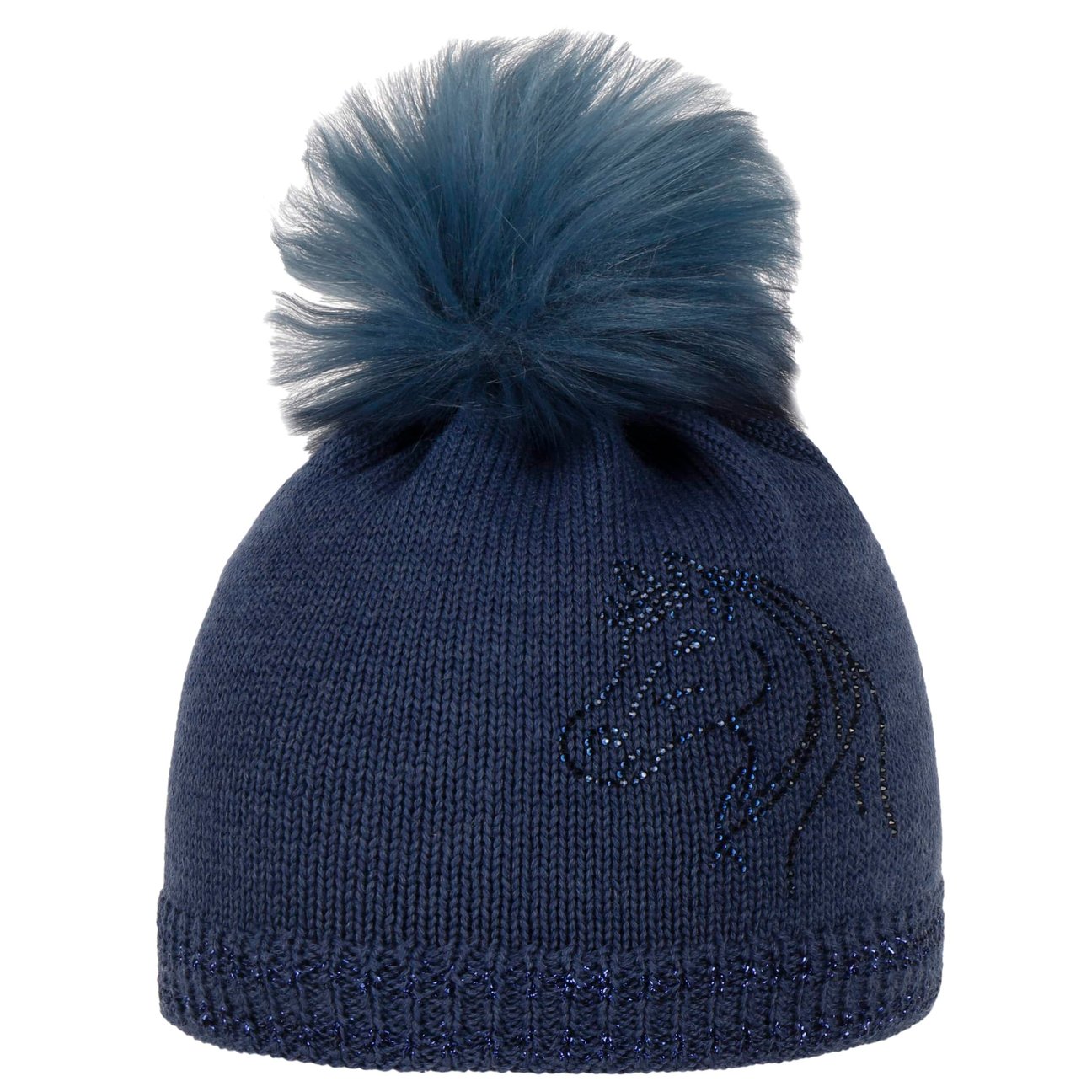 Maximo Blue Horse Kids Bobble Hat By