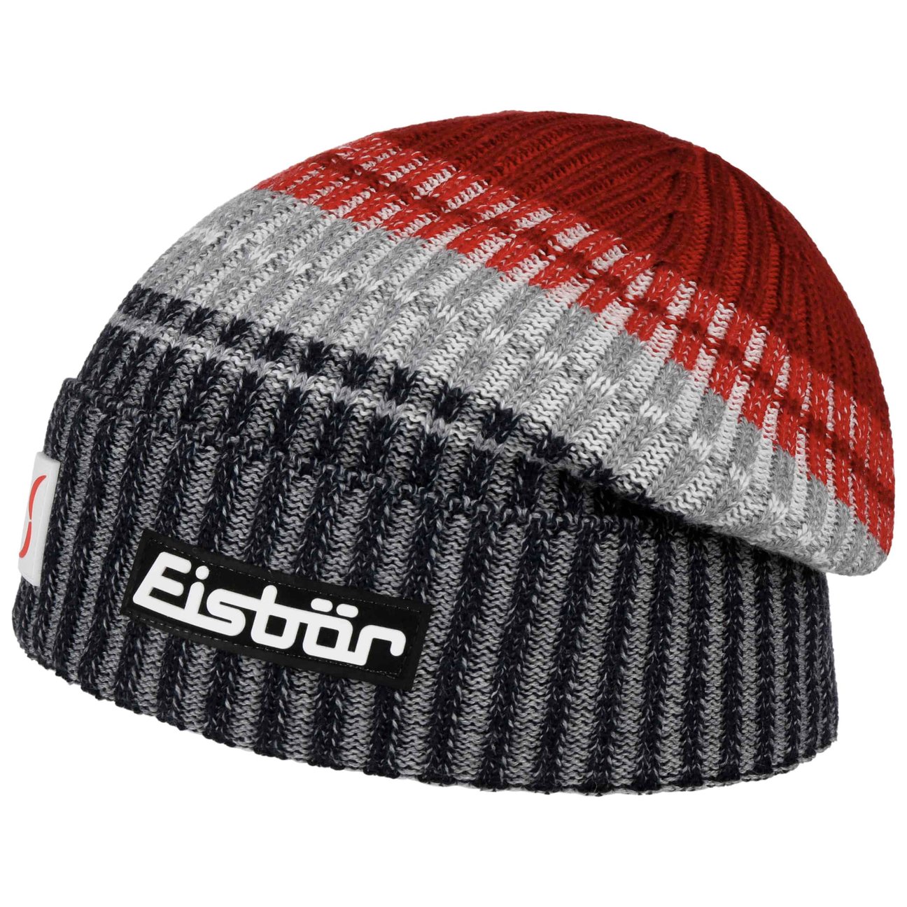 Eisbär Men's Red Rika Oversize Skipool Beanie Hat By