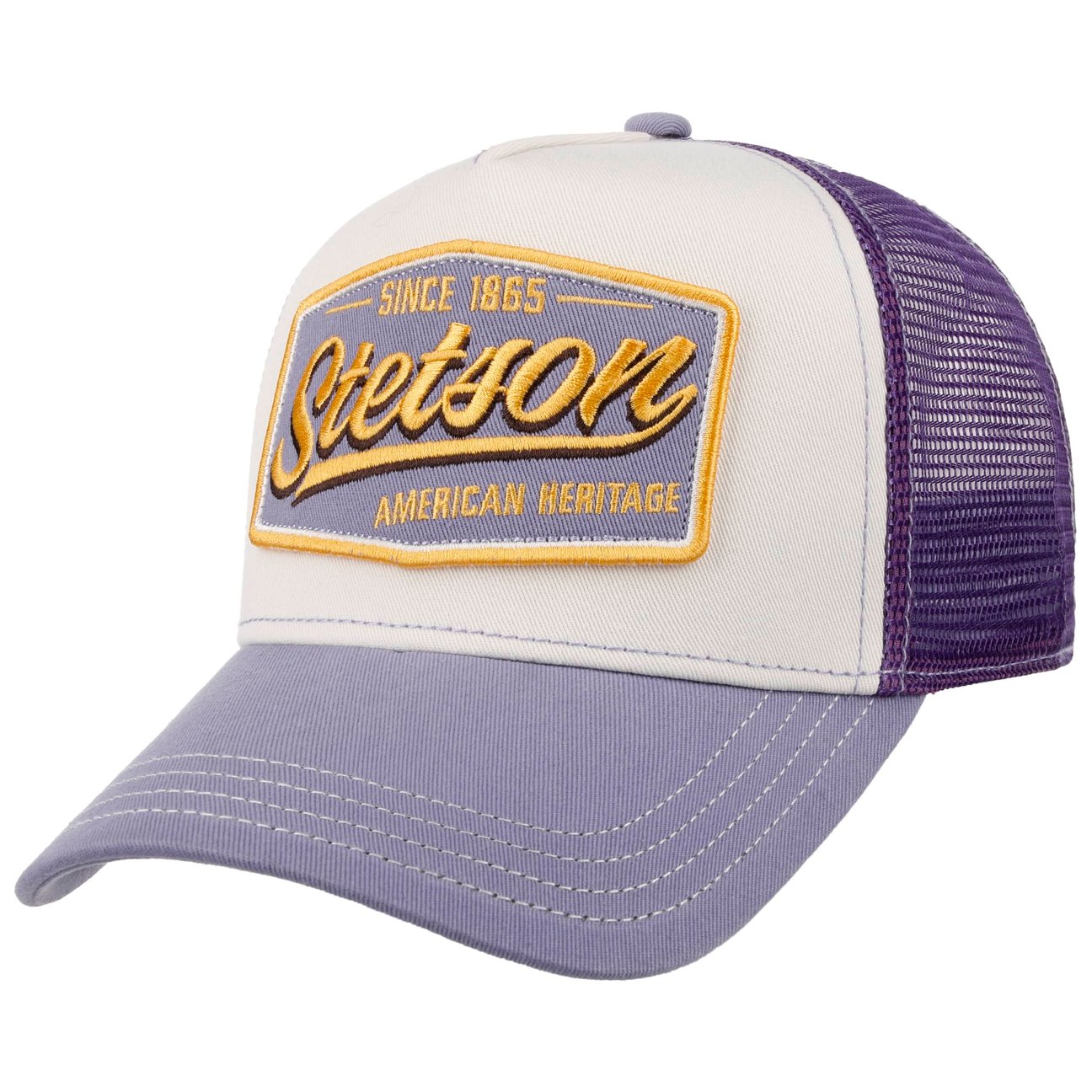 Stetson Women's Purple Since 1865 Vintage Trucker Cap By