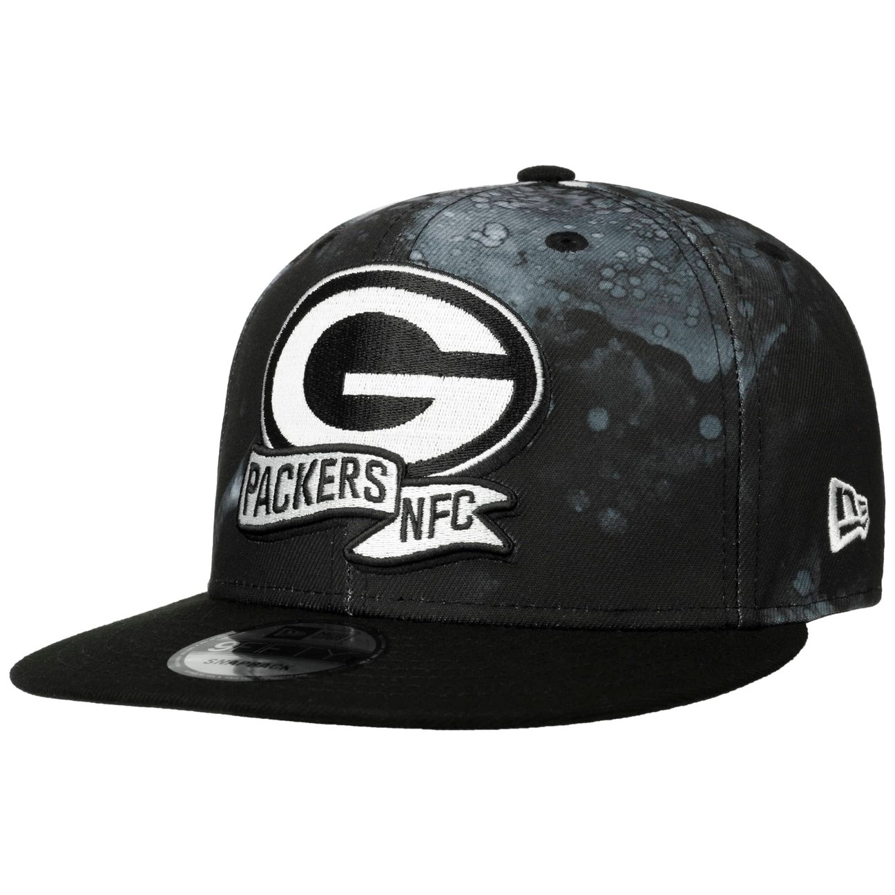 New Era Men's Black 9Fifty Nfc Green Bay Packers Cap By
